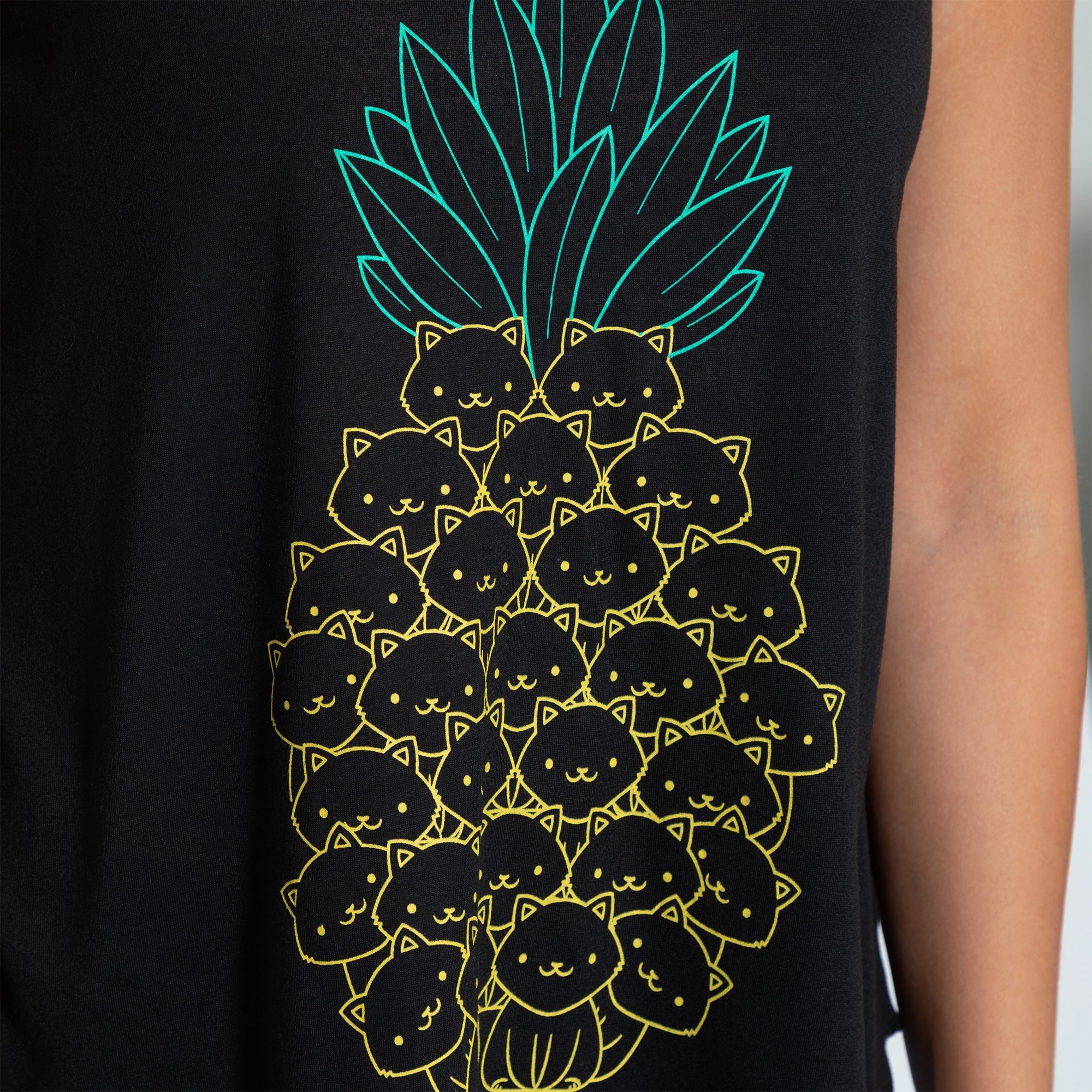 Premium Cat Pineapple Tank Top - Ultimate Summer Style