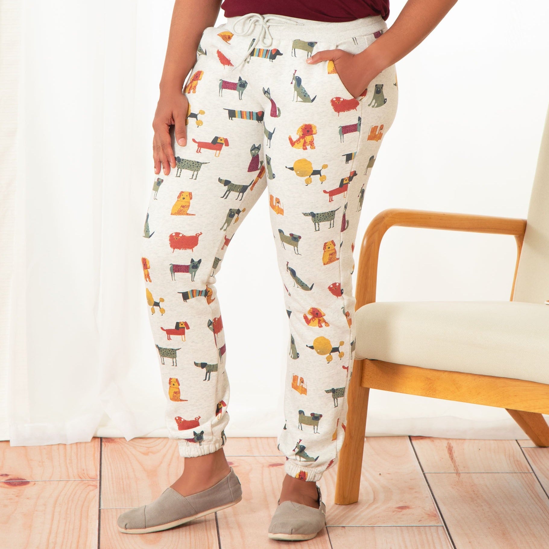 Premium All-Over Canine Print Sweats Set