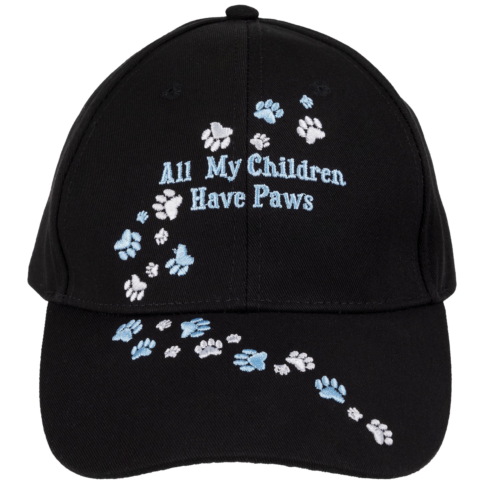 Premium Embroidered 'All My Children Have Paws' Baseball Cap