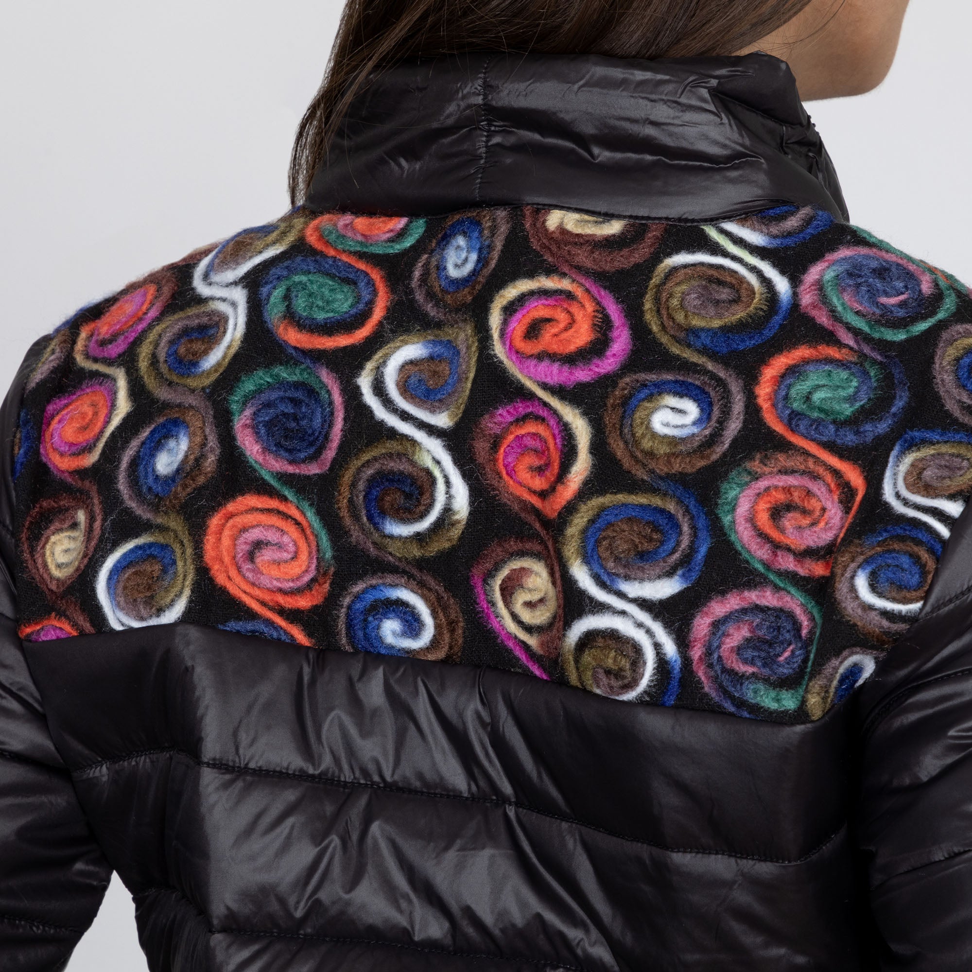 Ultimate Mixed Fabric Embroidery Insulated Jacket