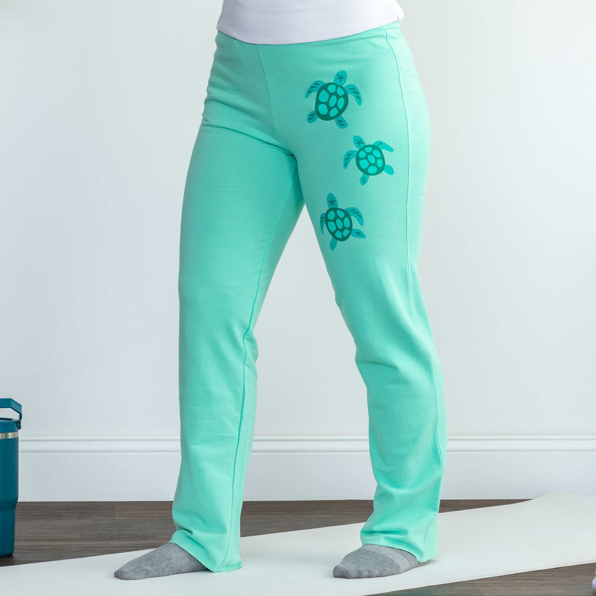 Premium Turtle Yoga Pants with Hidden Zippered Pocket - Ultimate Comfort & Style