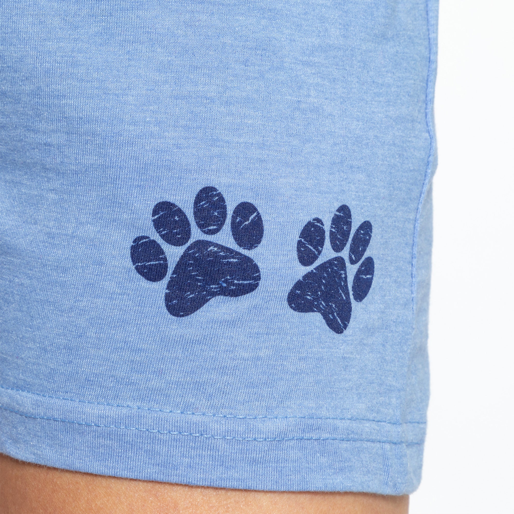 Premium Women's Paw Print Cotton Blend Shorts