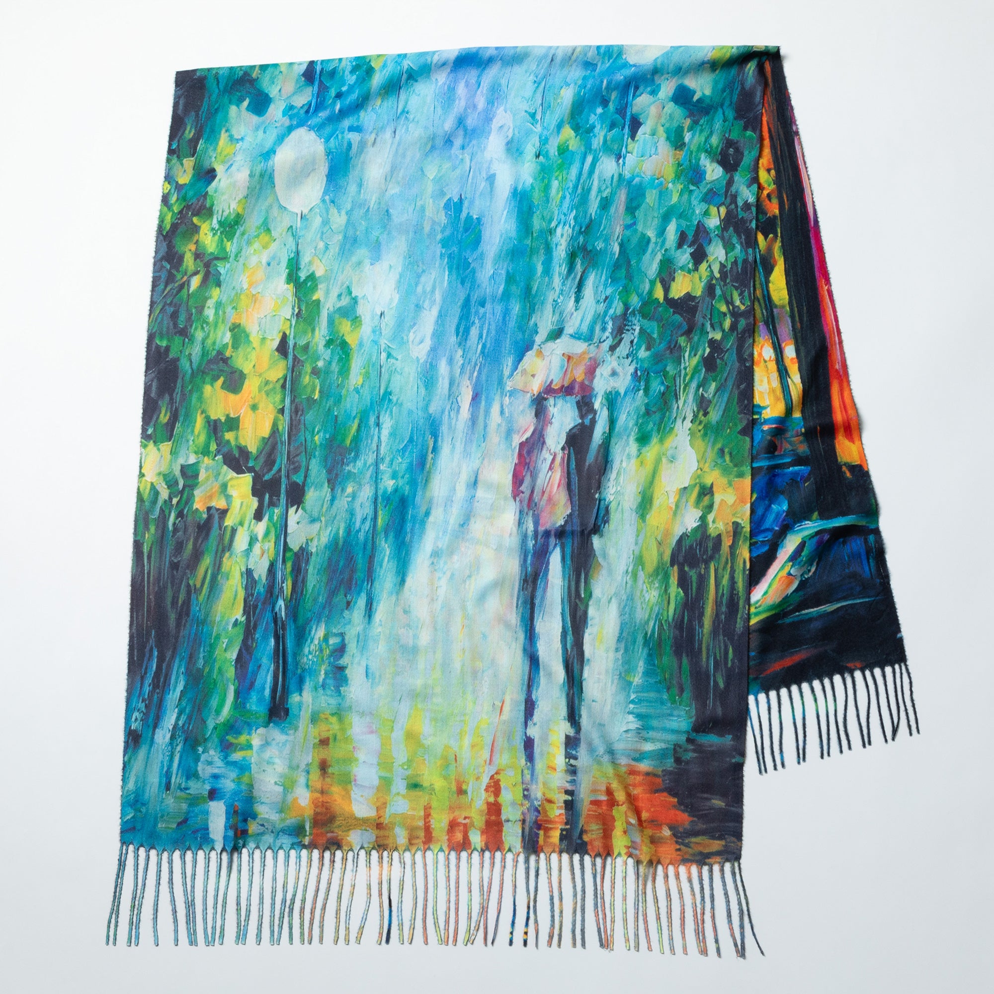 Premium Museum-Inspired Double-Sided Art Scarf