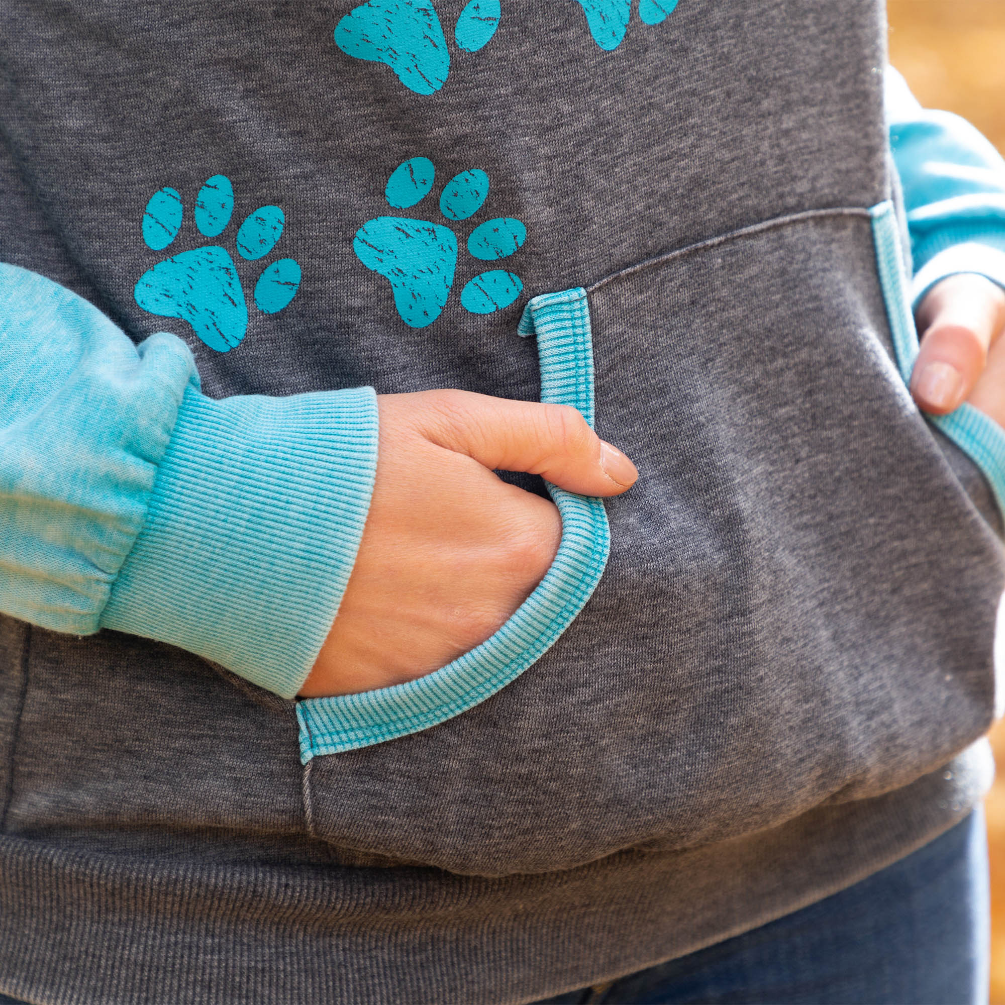 Ultimate Comfort Burnout Hoodie - Walking Paws Edition