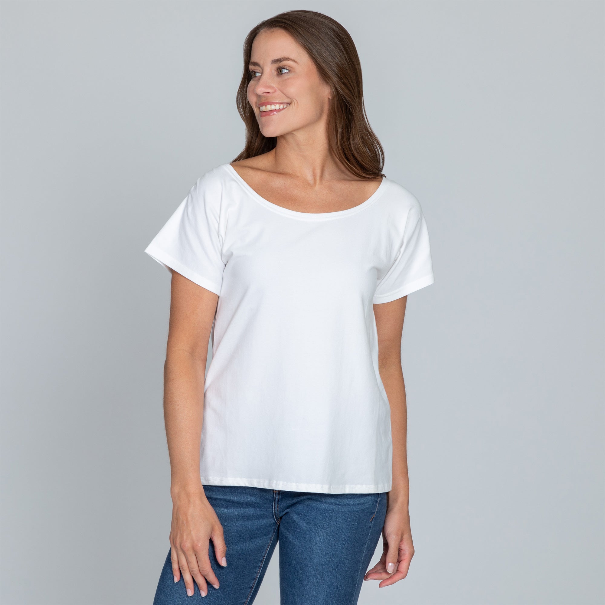 Premium Organic Shirred Sleeve Tee - Ultimate Summer Essential