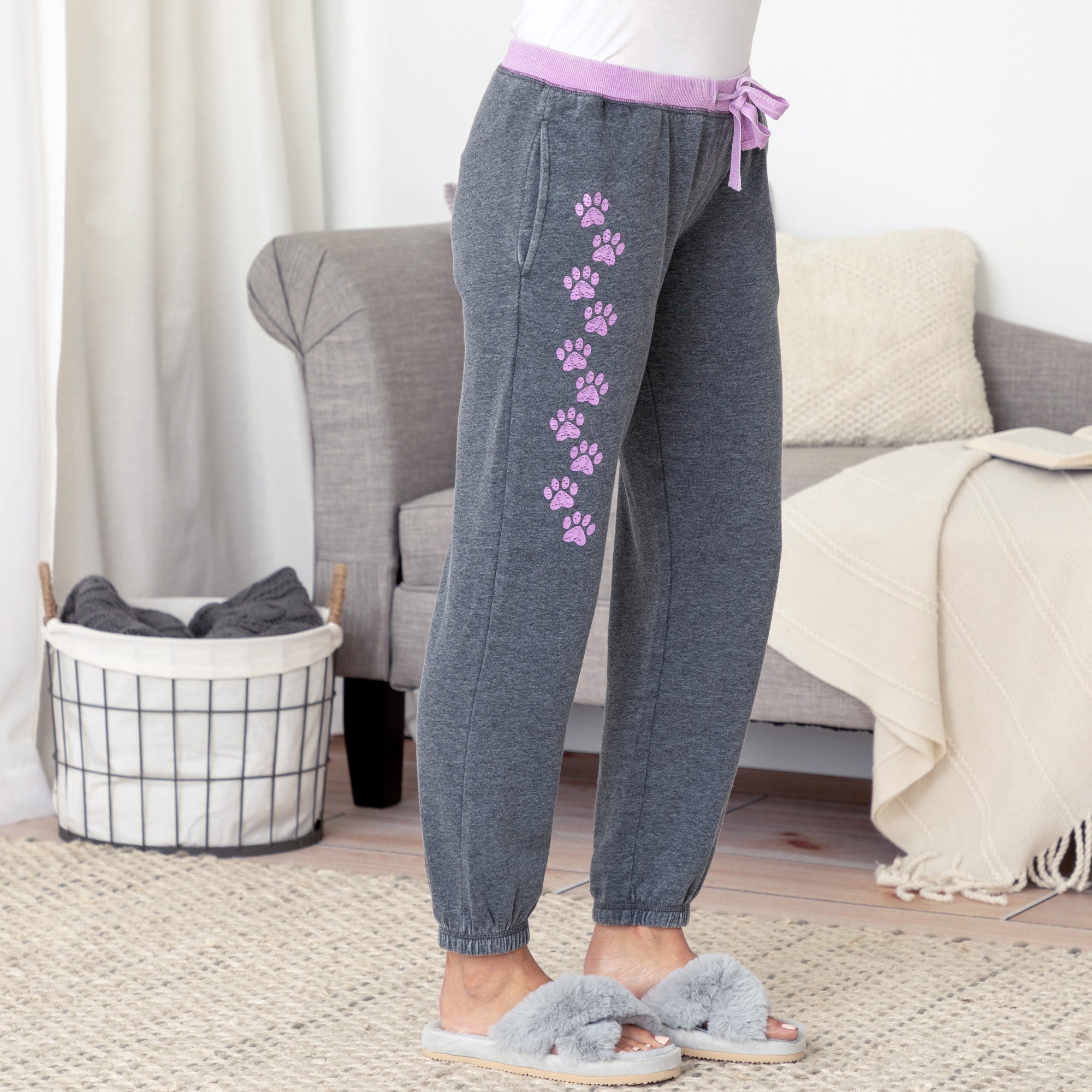 Premium Walking Paws Burnout Sweatpants - Ultimate Comfort with Pockets