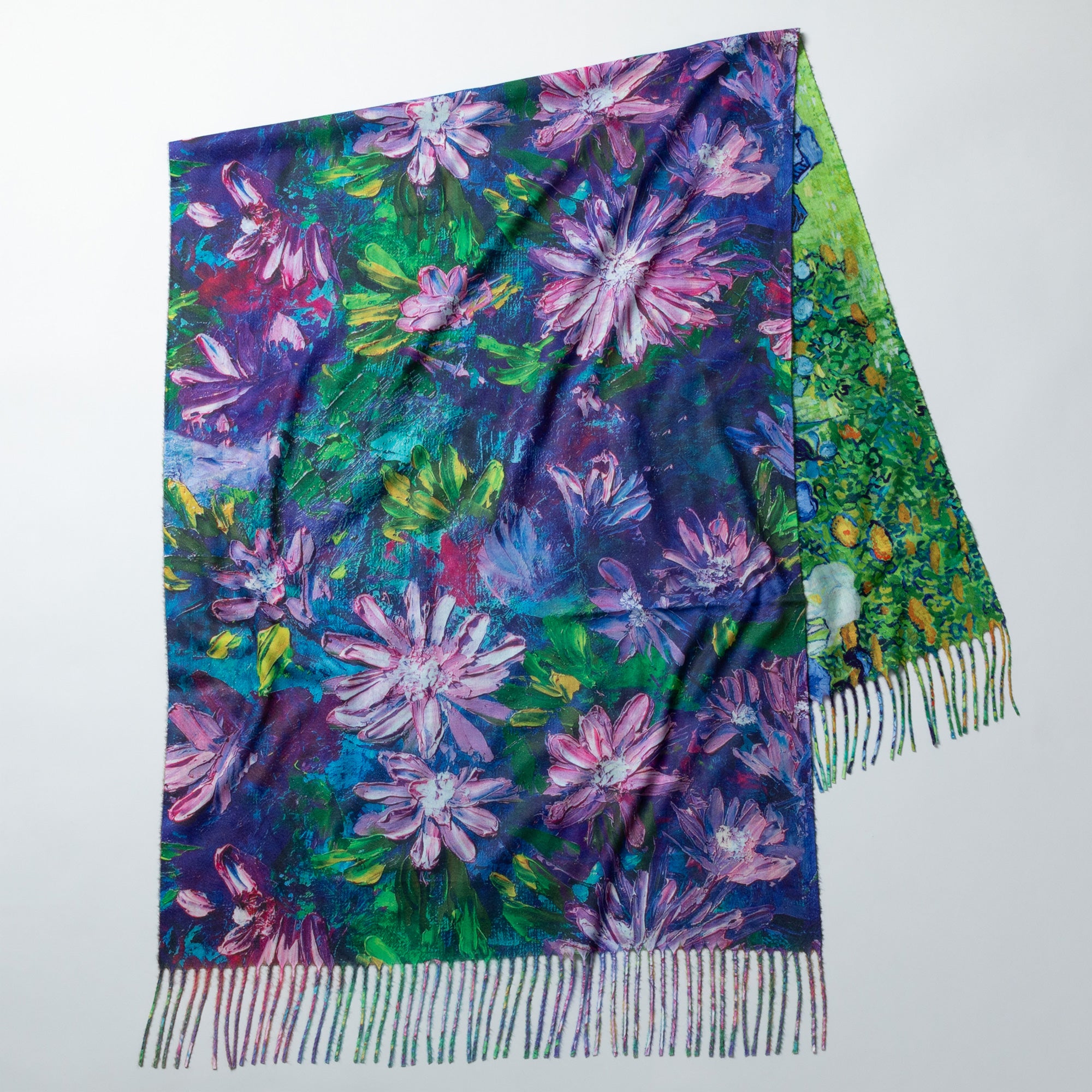 Premium Museum-Inspired Double-Sided Art Scarf