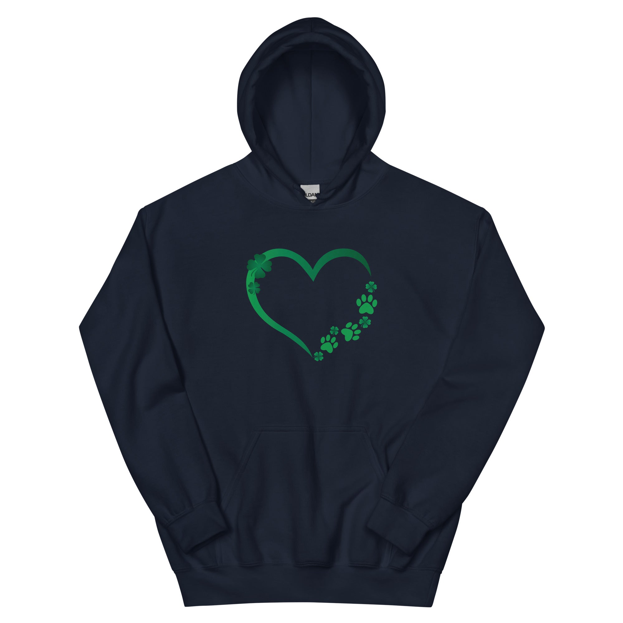 Premium St. Patrick's Paw Heart Hoodie - Ultimate Pet Lover's Comfort