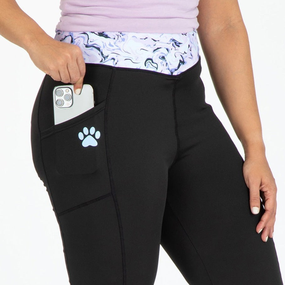 Premium Yoga Paw Print Activewear Set