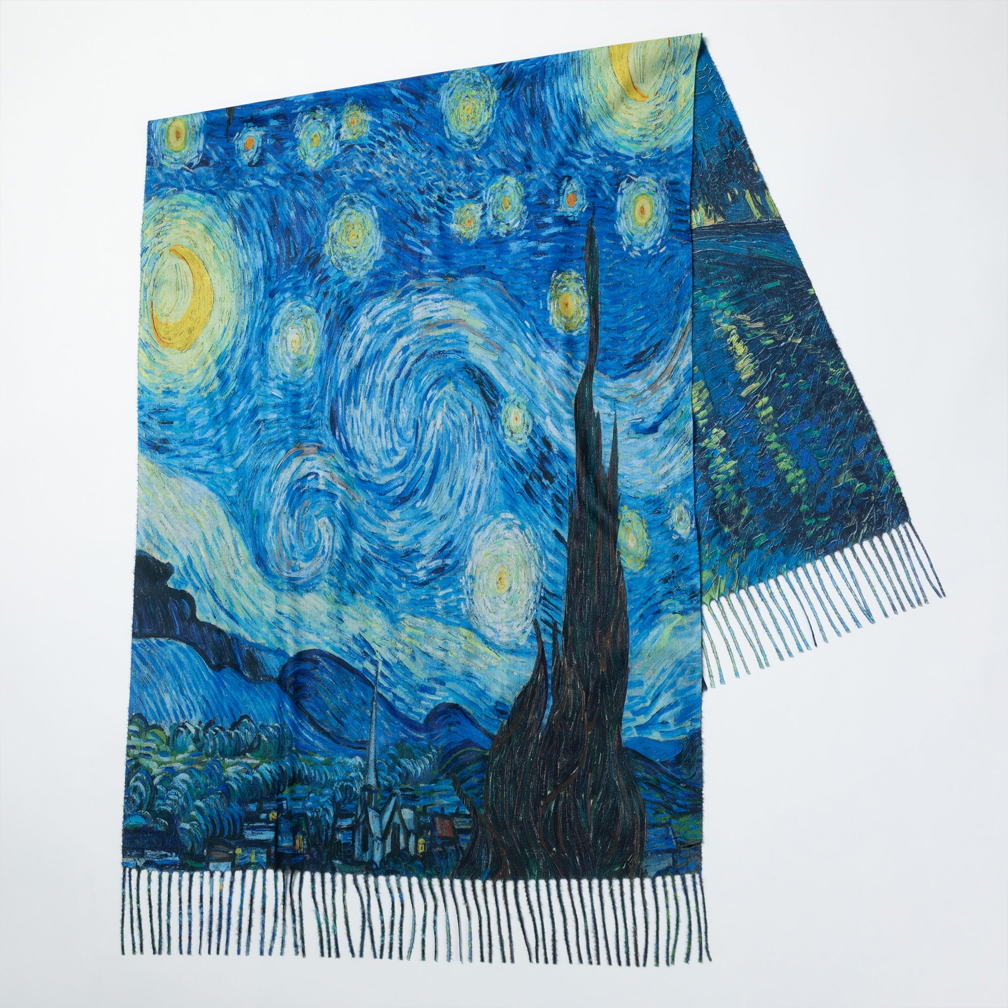 Premium Museum-Inspired Double-Sided Art Scarf