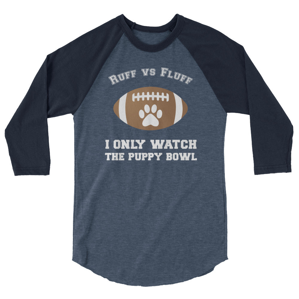 Ultimate Puppy Bowl Raglan Tee - Premium 3/4 Sleeve Shirt