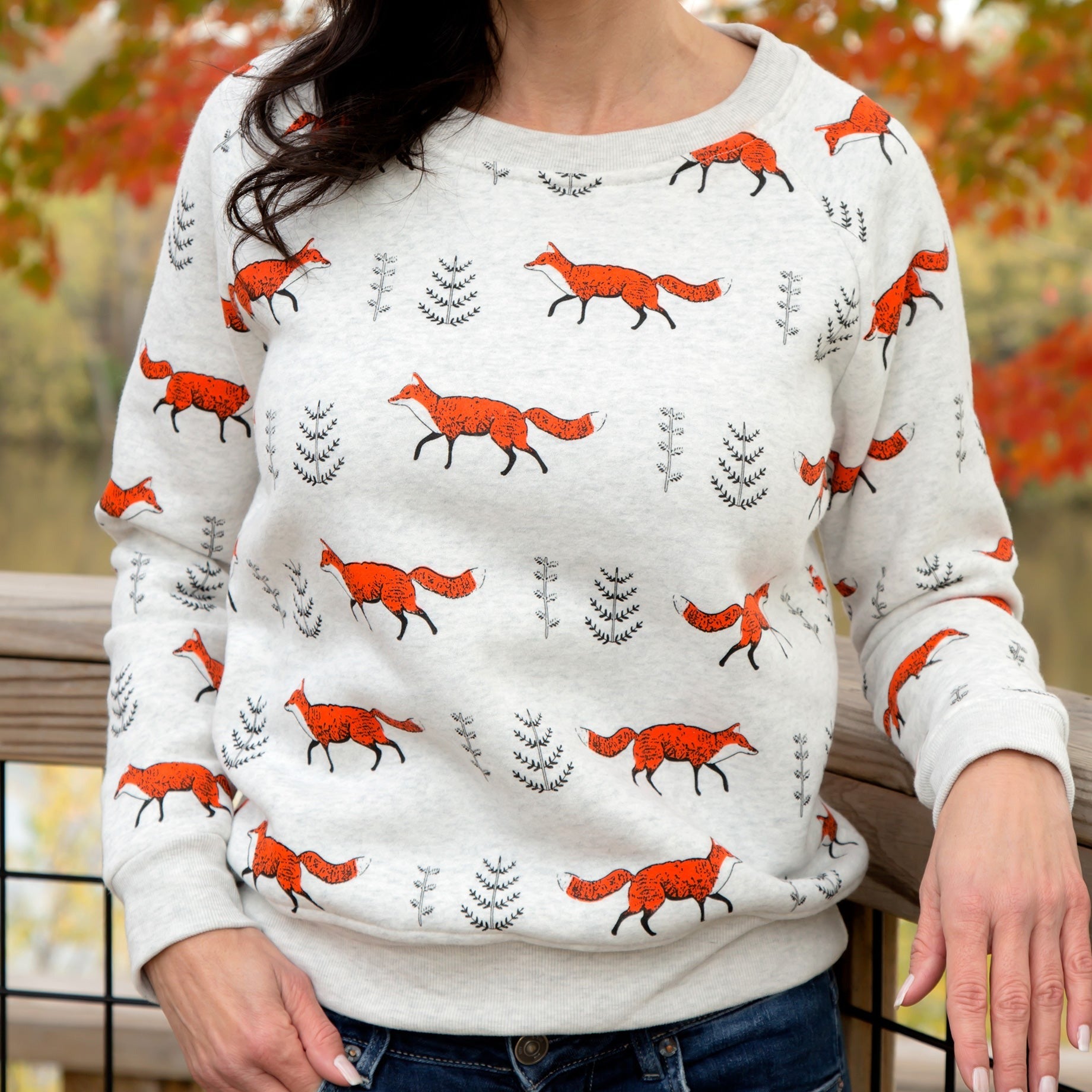 Premium Animal Whimsy Crew Neck Sweatshirt