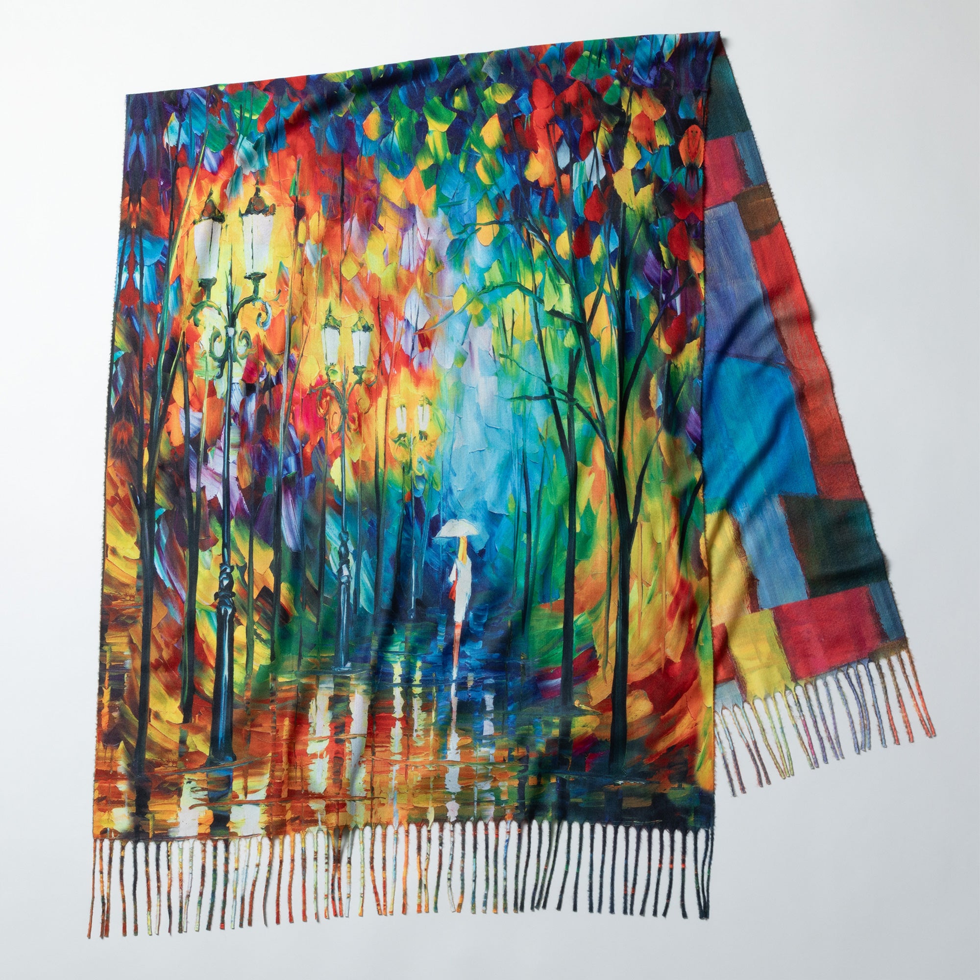 Premium Museum-Inspired Double-Sided Art Scarf