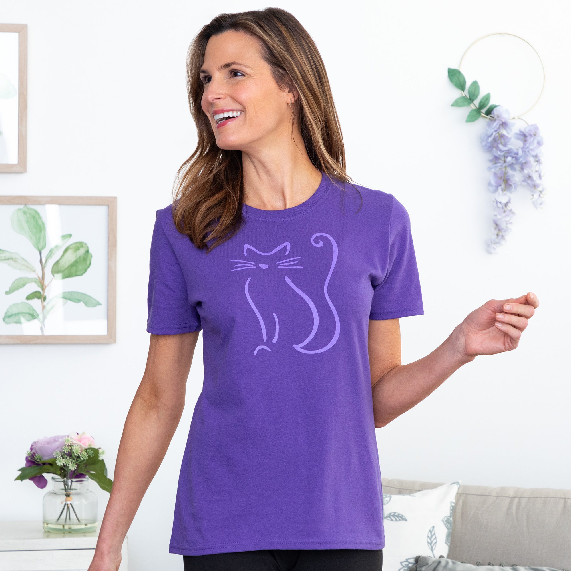 Premium Cat Sketch Cotton Tee - Ultimate Comfort & Style