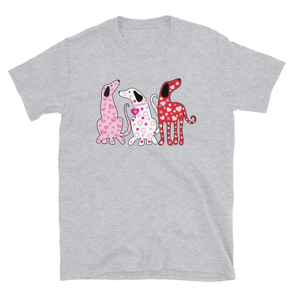 Premium Valentine Dogs Cotton Tee - Sweet & Stylish