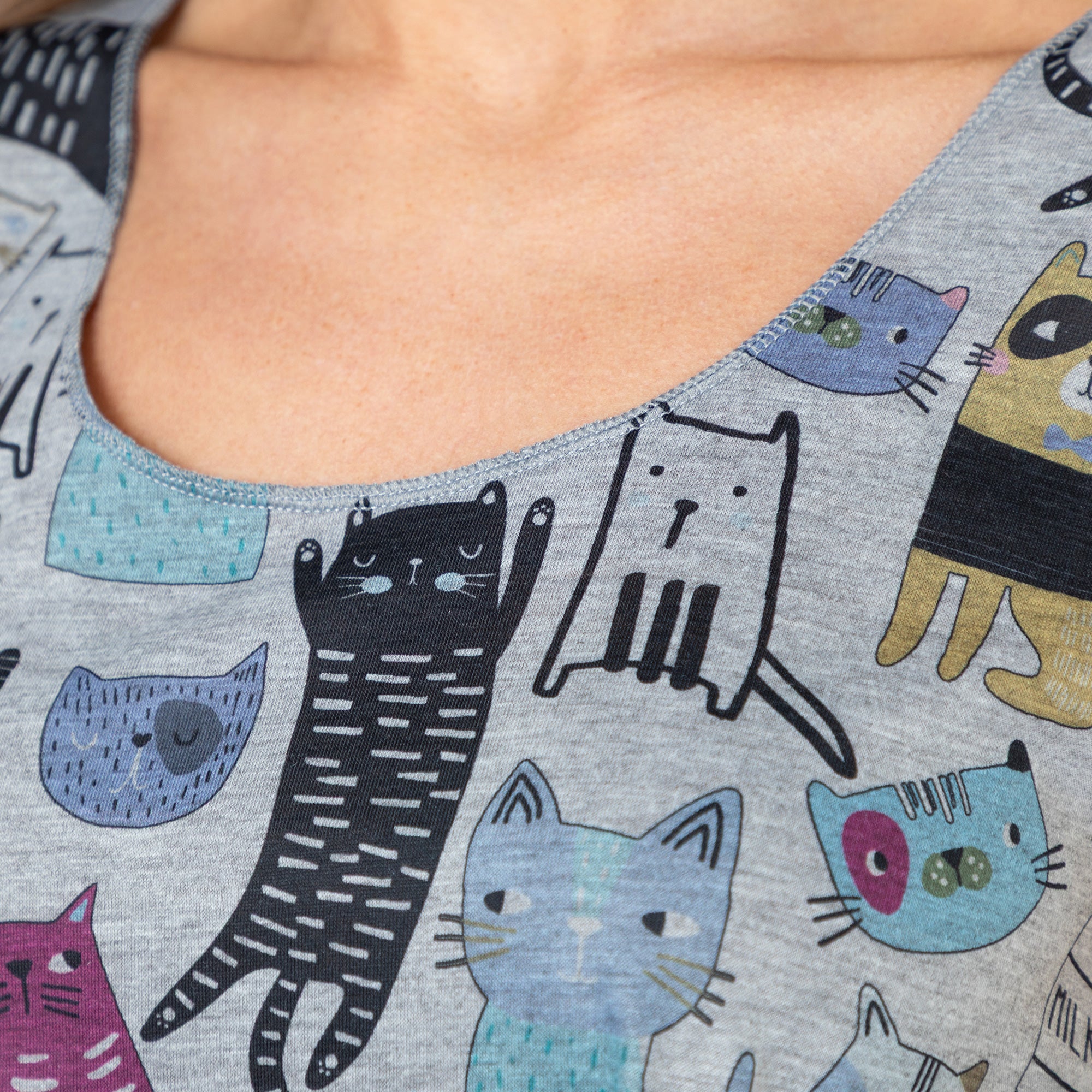 Ultimate Colorful Cat Tank Top - Stay Cool & Stylish