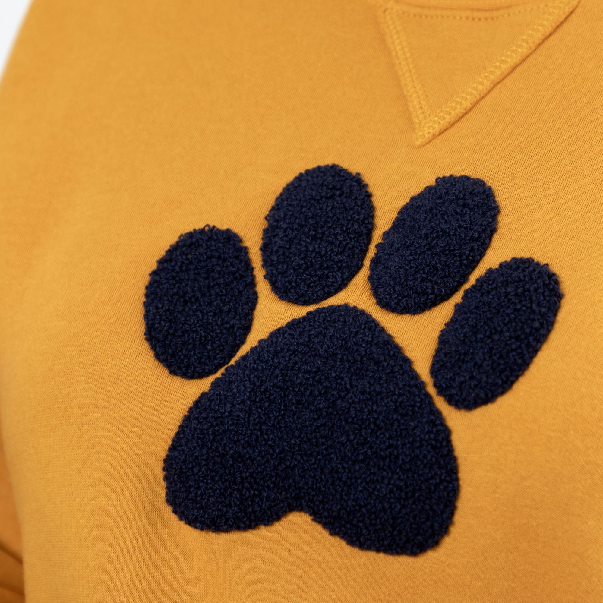 Premium Chenille Paw Print Crewneck Sweatshirt