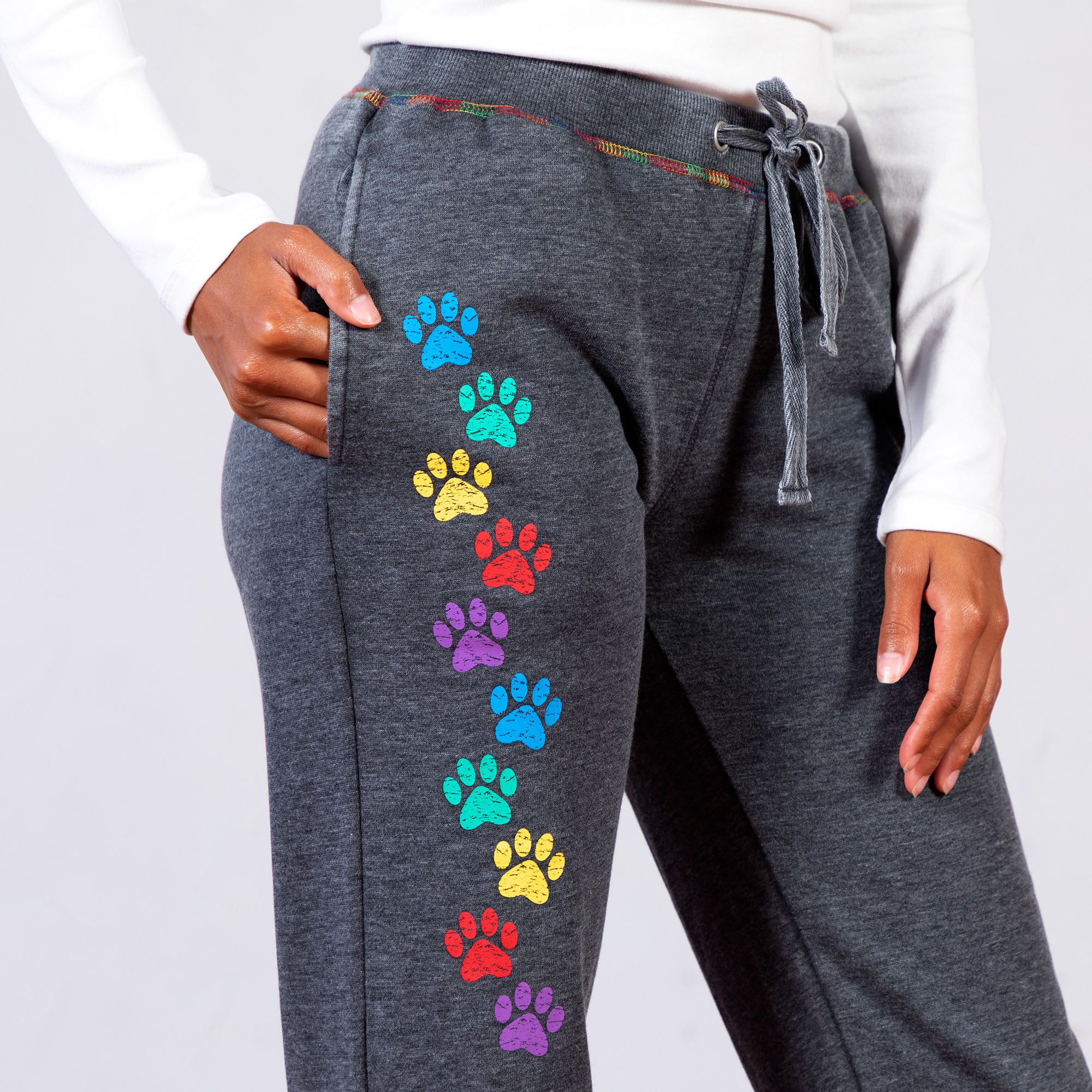 Premium Walking Paws Burnout Sweatpants - Ultimate Comfort with Pockets