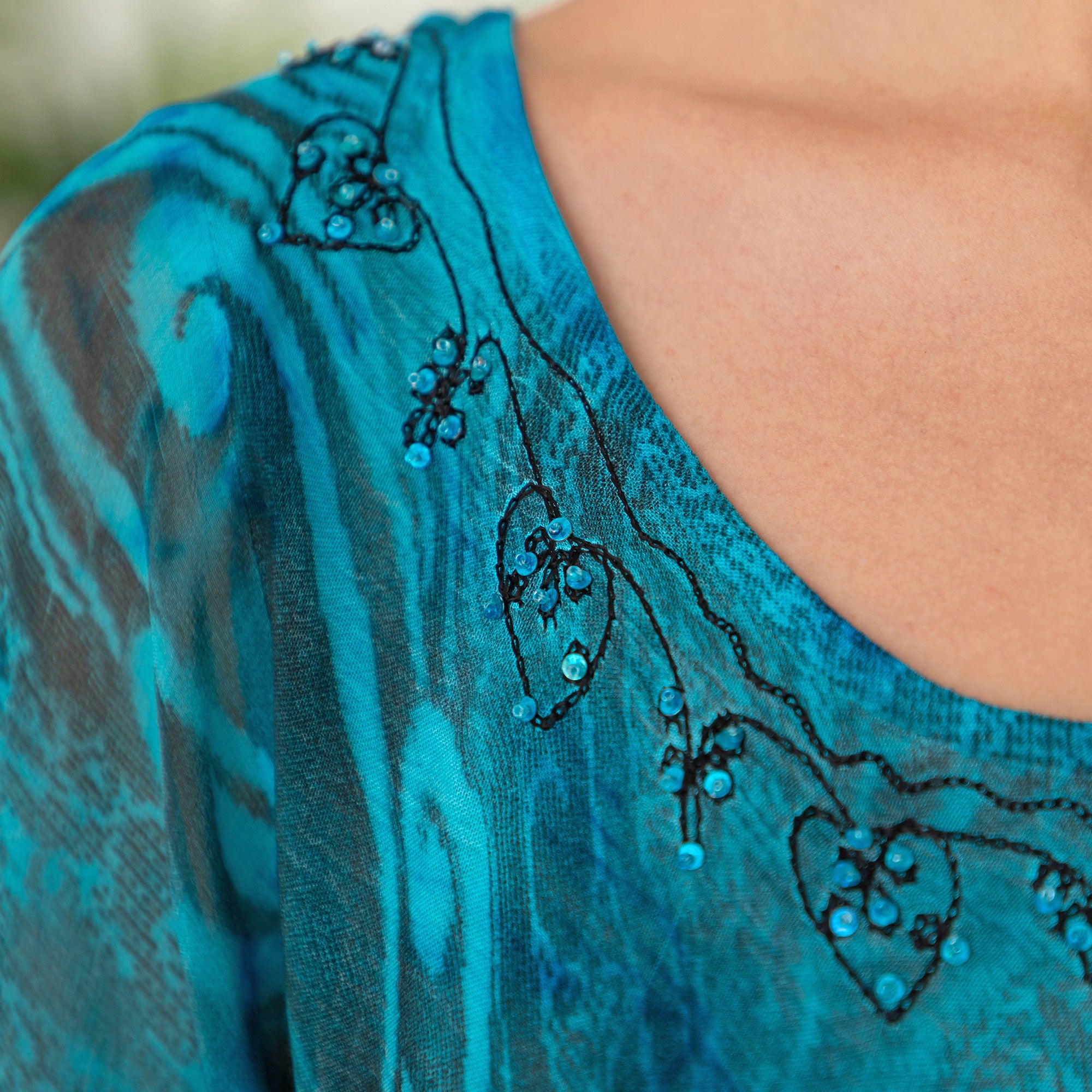 Premium Swirls Awhirl Tunic: Fair-Trade & Handmade