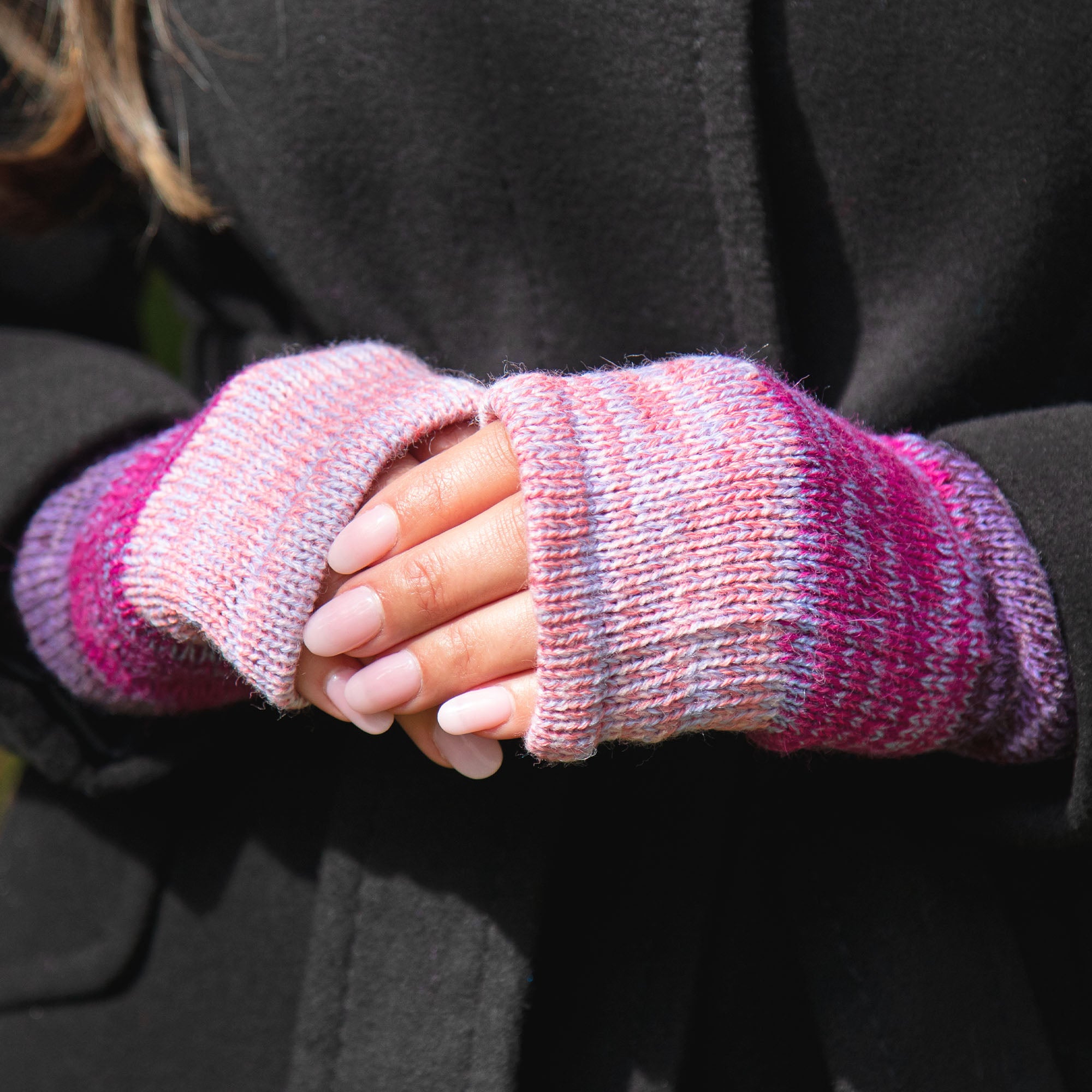 Premium Alpaca Fingerless Mittens | Handmade, Fair Trade, Ultra-Soft Warmth