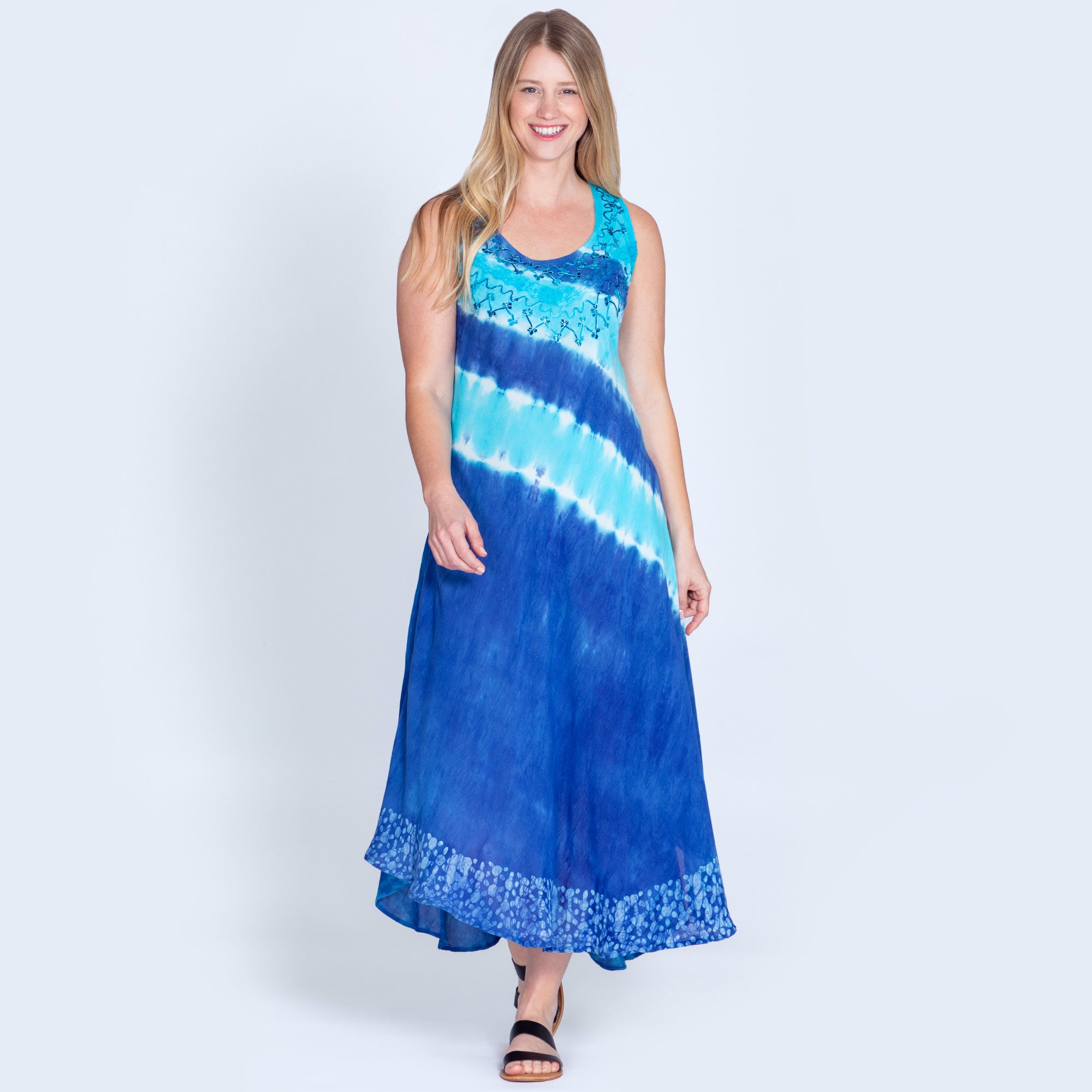 Premium Fair Trade Tie-Dye Long Dress | Ultimate Summer Style