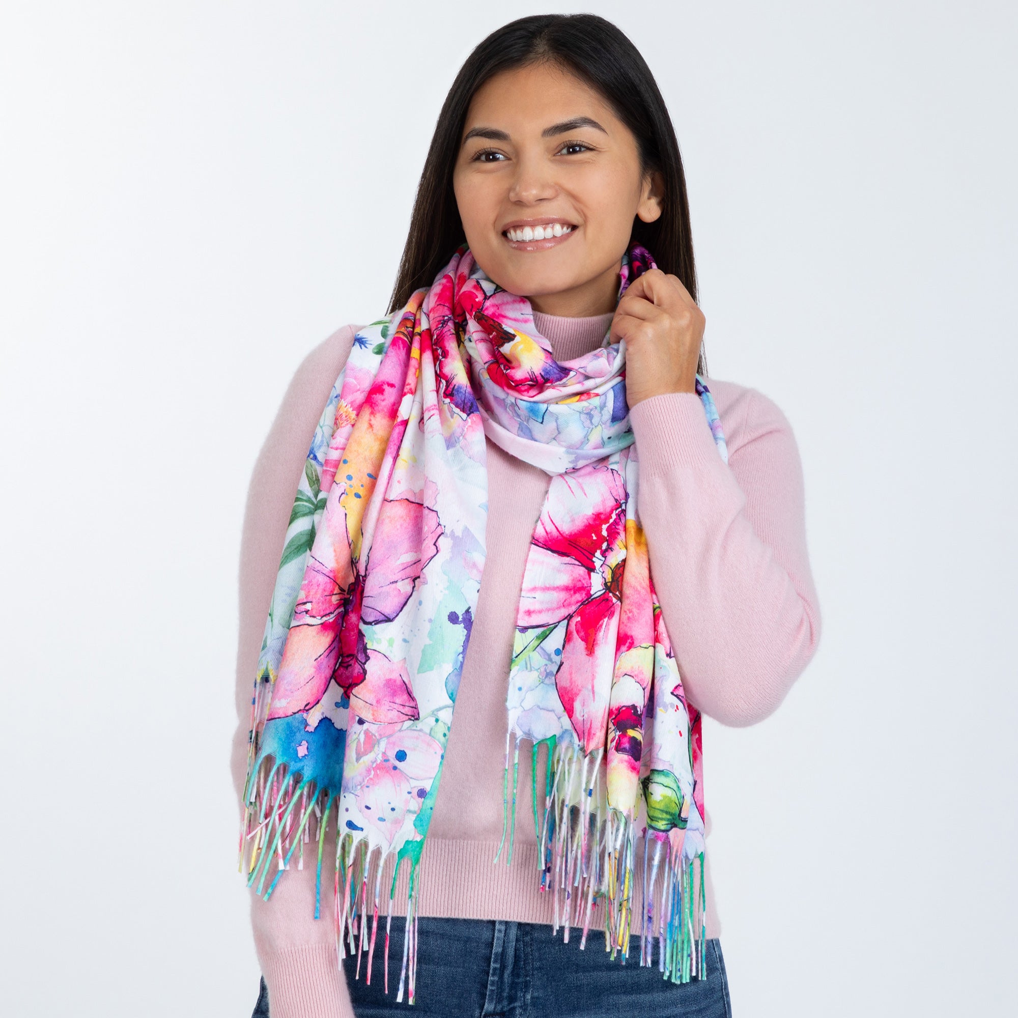 Premium Museum-Inspired Double-Sided Art Scarf