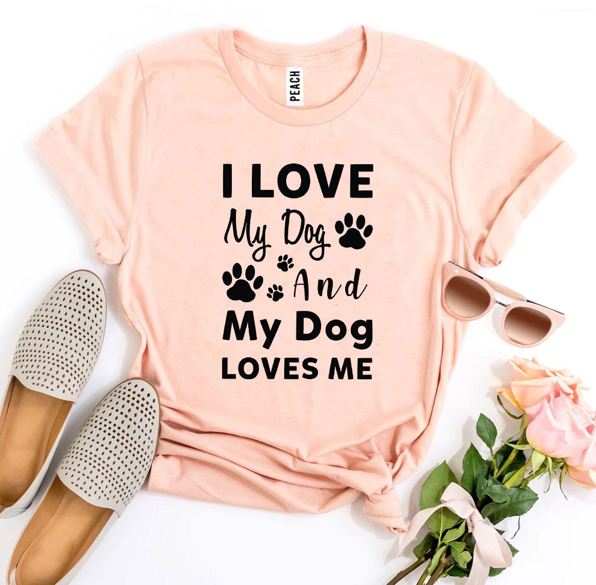 Premium My Dog Loves Me Crew Neck Tee