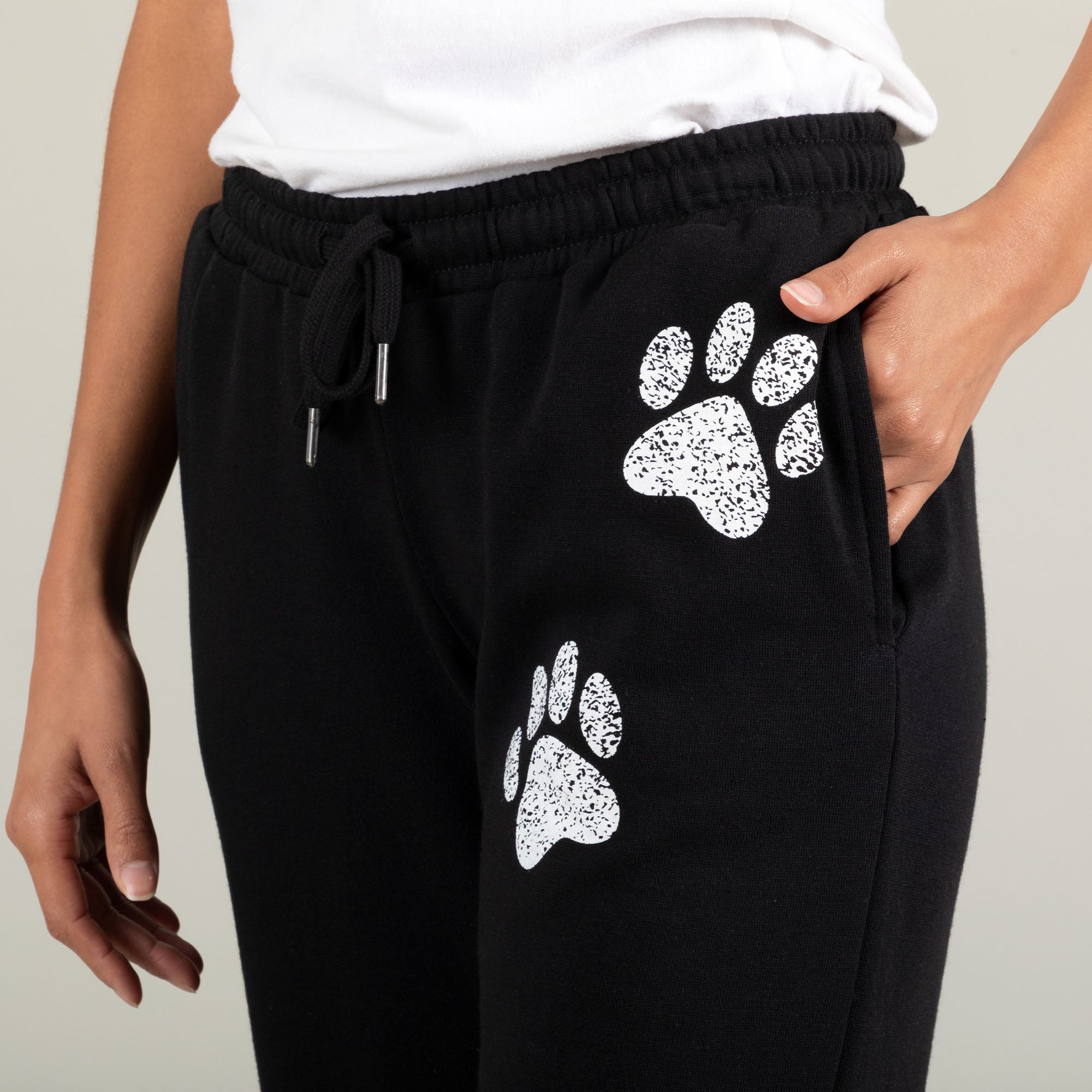 Premium Paw Print Capri Sweatpants - Ultimate Comfort for Animal Lovers