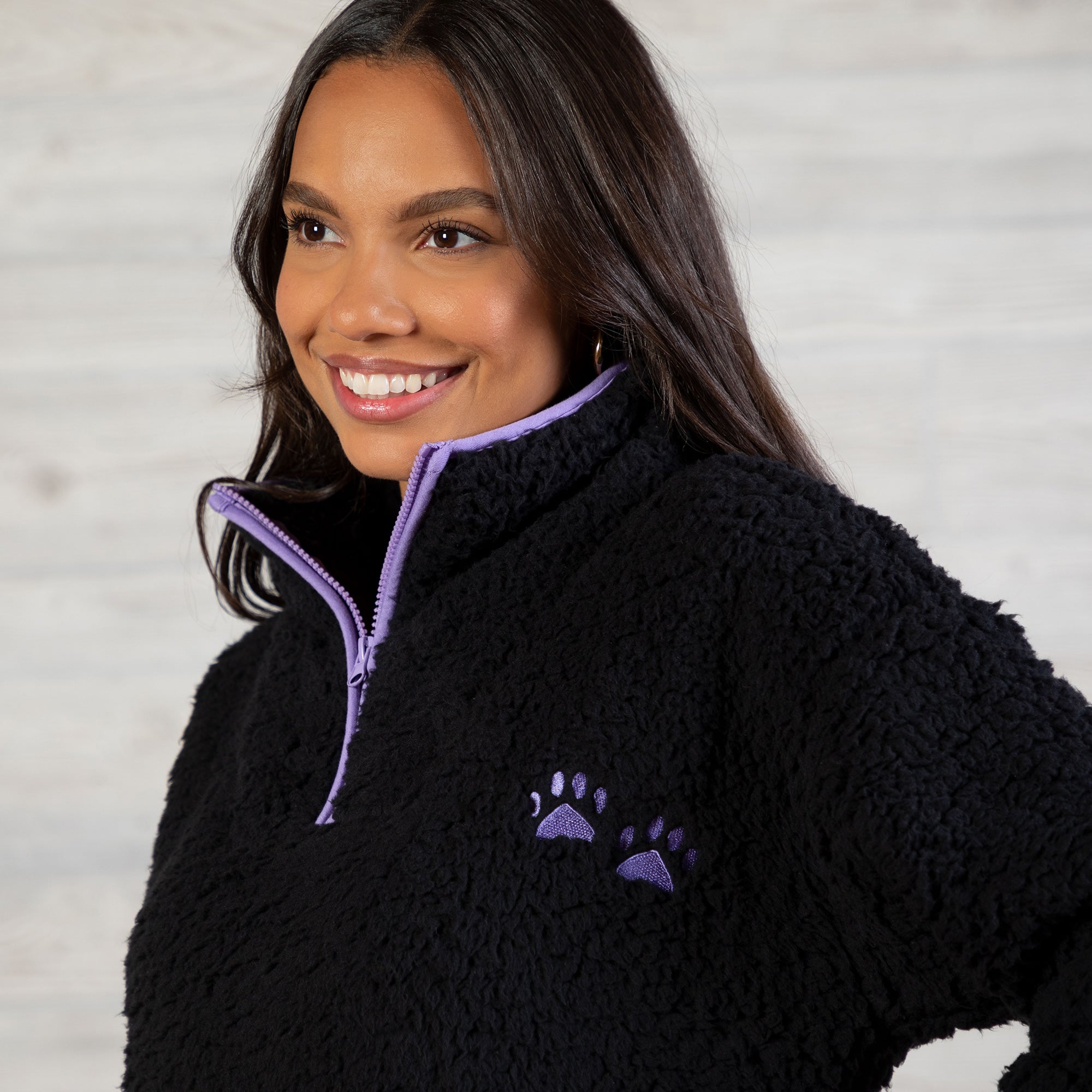 Ultimate Cozy Paw Sherpa Fleece Pullover - Premium Warmth & Style