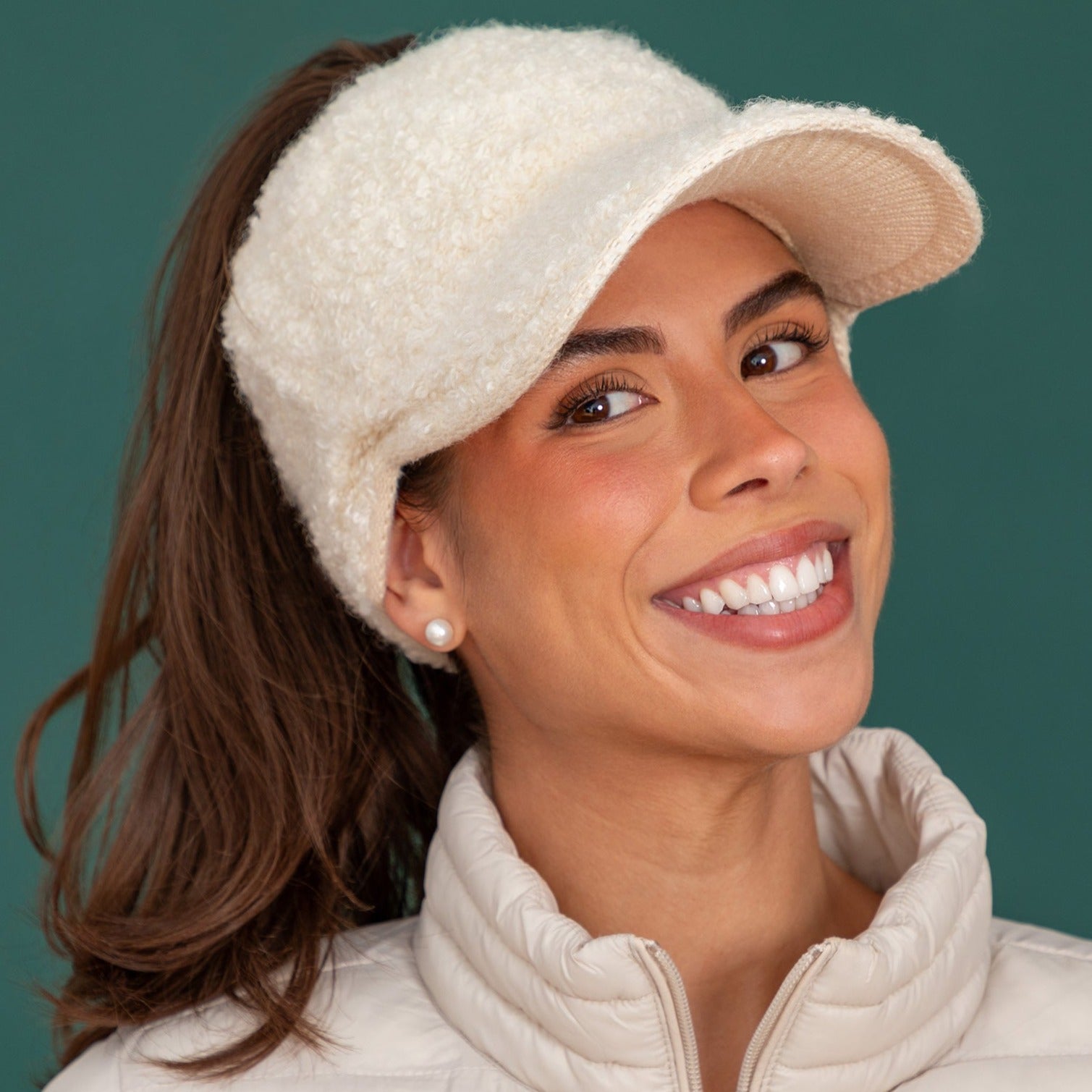 Premium Paw Print Warm Ponytail Baseball Hat - Ultimate Cold Weather Style