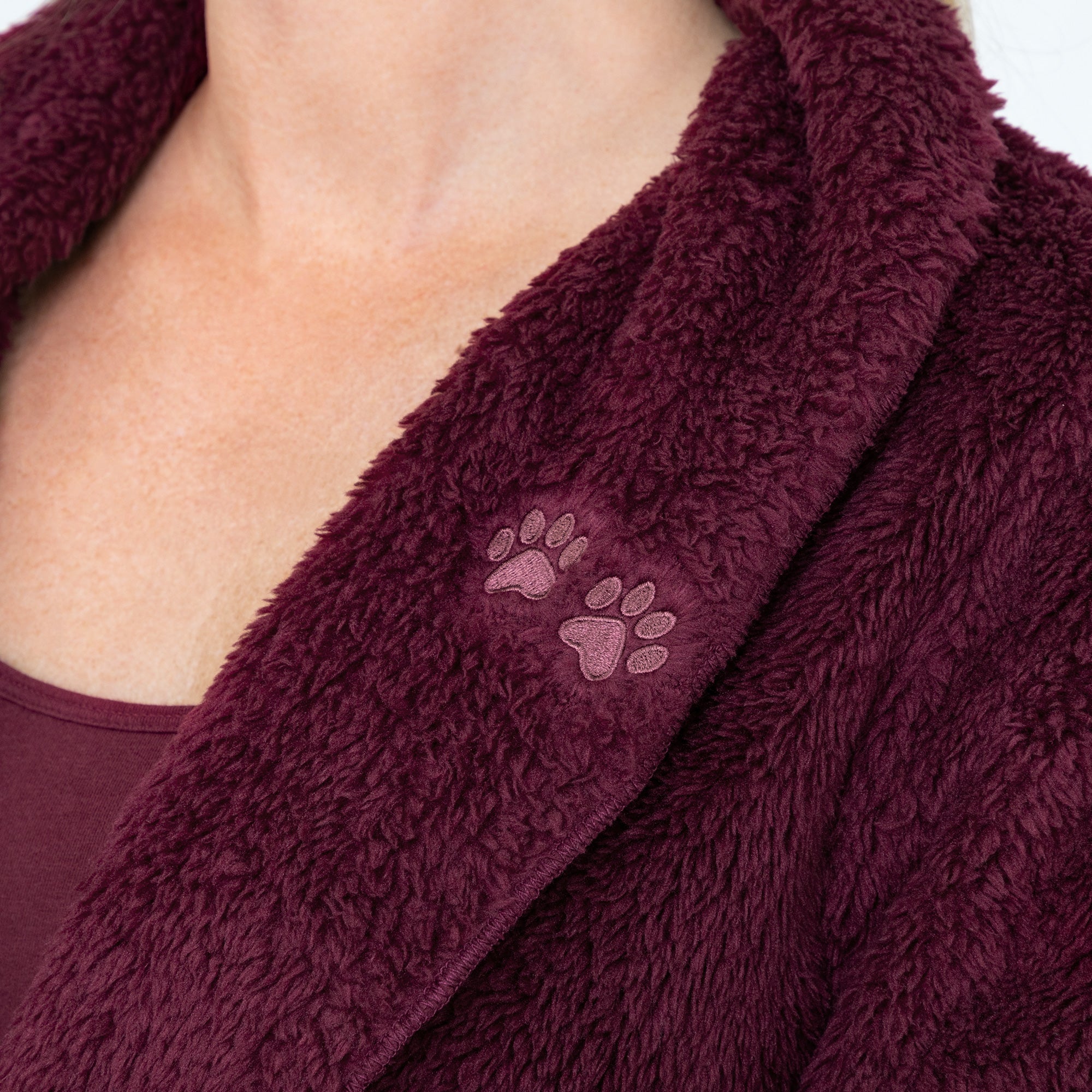 Premium Paw Print Sherpa Fleece Jacket - Cozy & Stylish