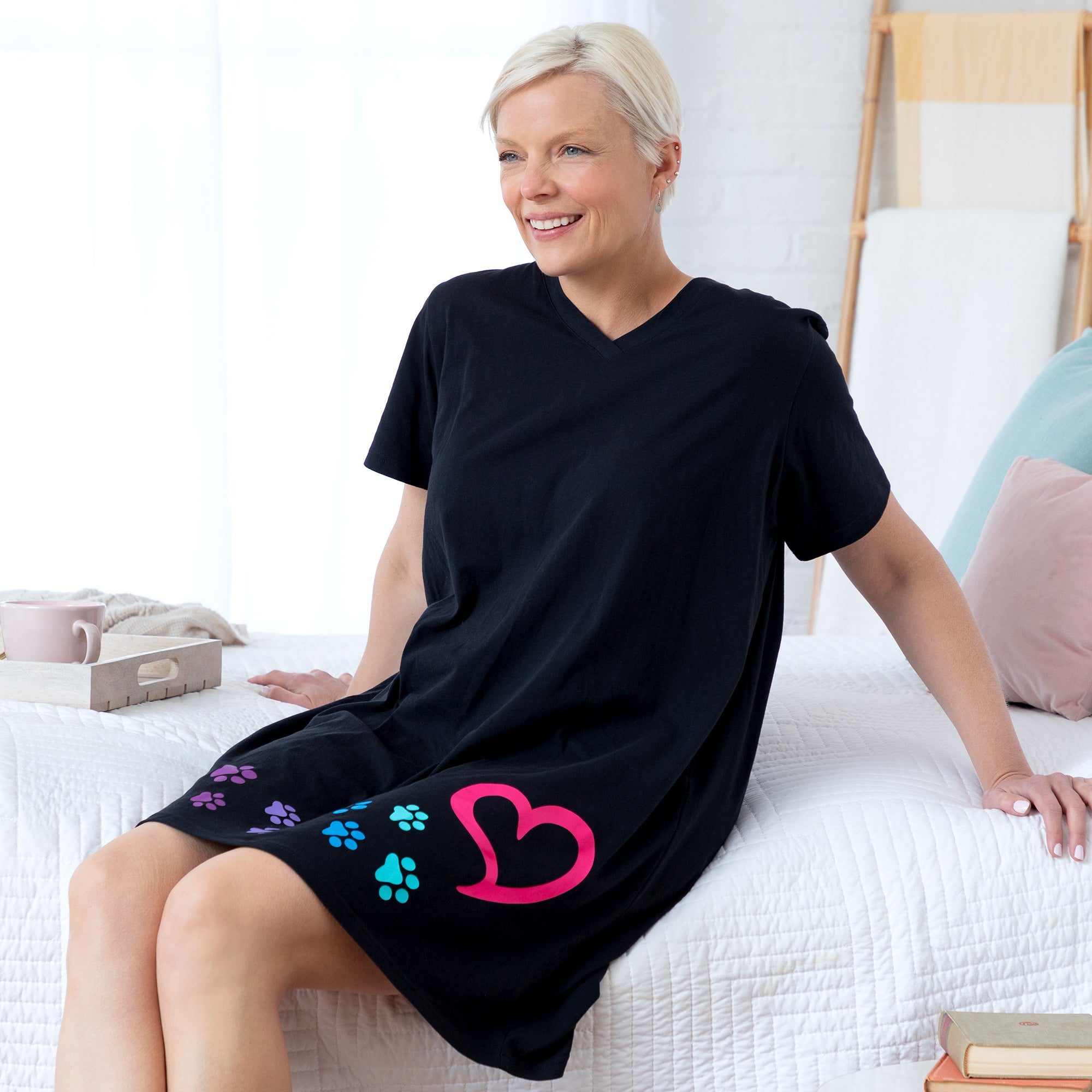 Premium Paws to My Heart Nightgown - Ultimate Comfort for Animal Lovers