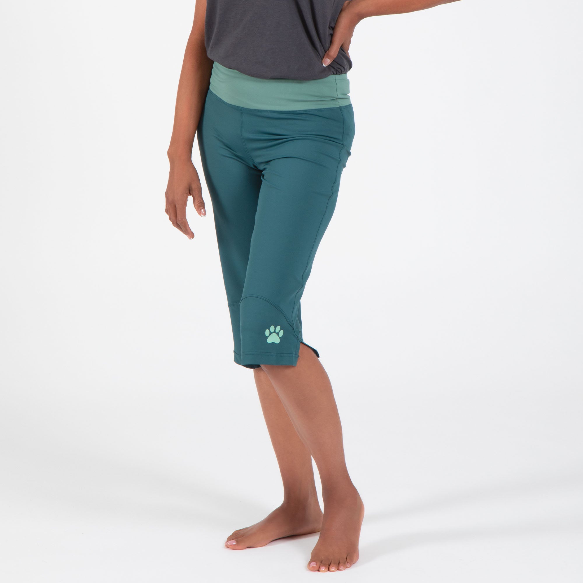 Premium Yoga Paw Print Activewear Set