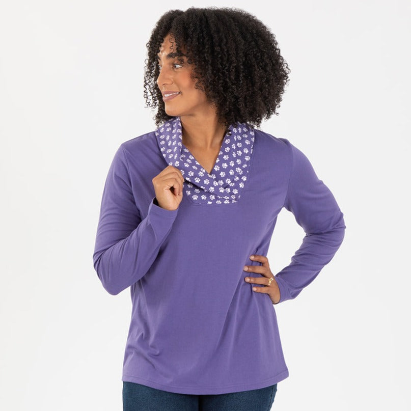 Premium Paw Print Comfort Top