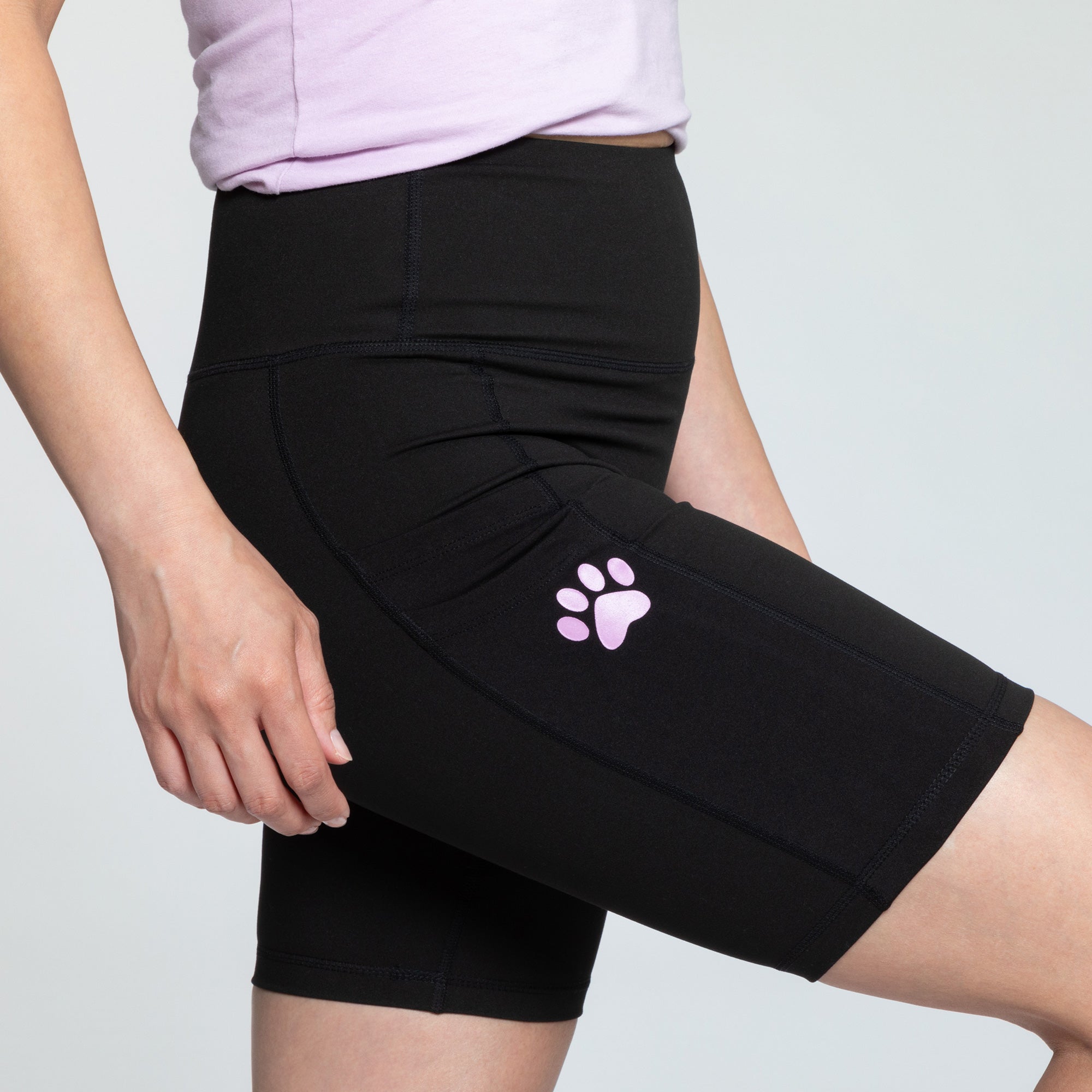 Premium Paw Print High Rise Shorts - Upgrade Your Style