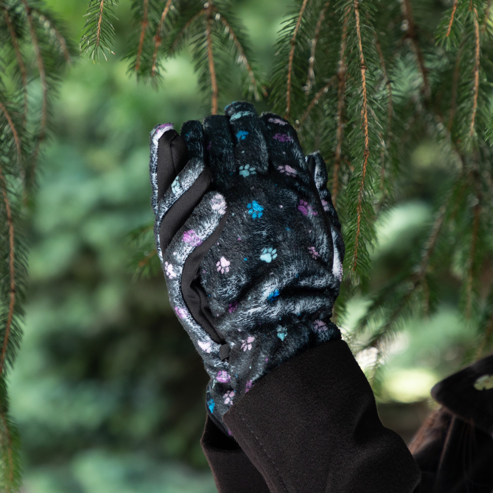 Ultimate Cozy Paw Print Touchscreen Gloves - Premium Warmth & Style