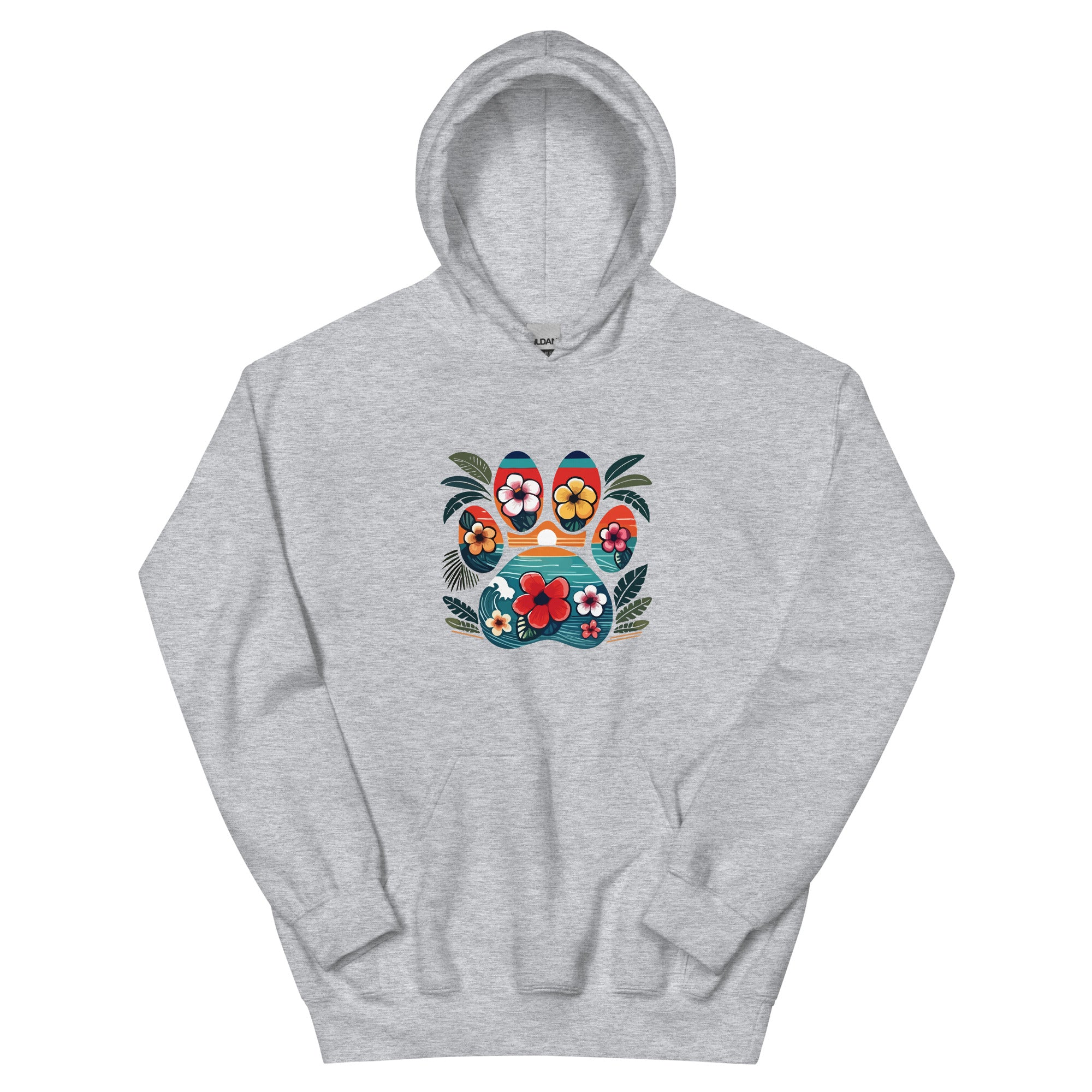 Premium Tropical Paw Print Hoodie - Ultimate Comfort & Style