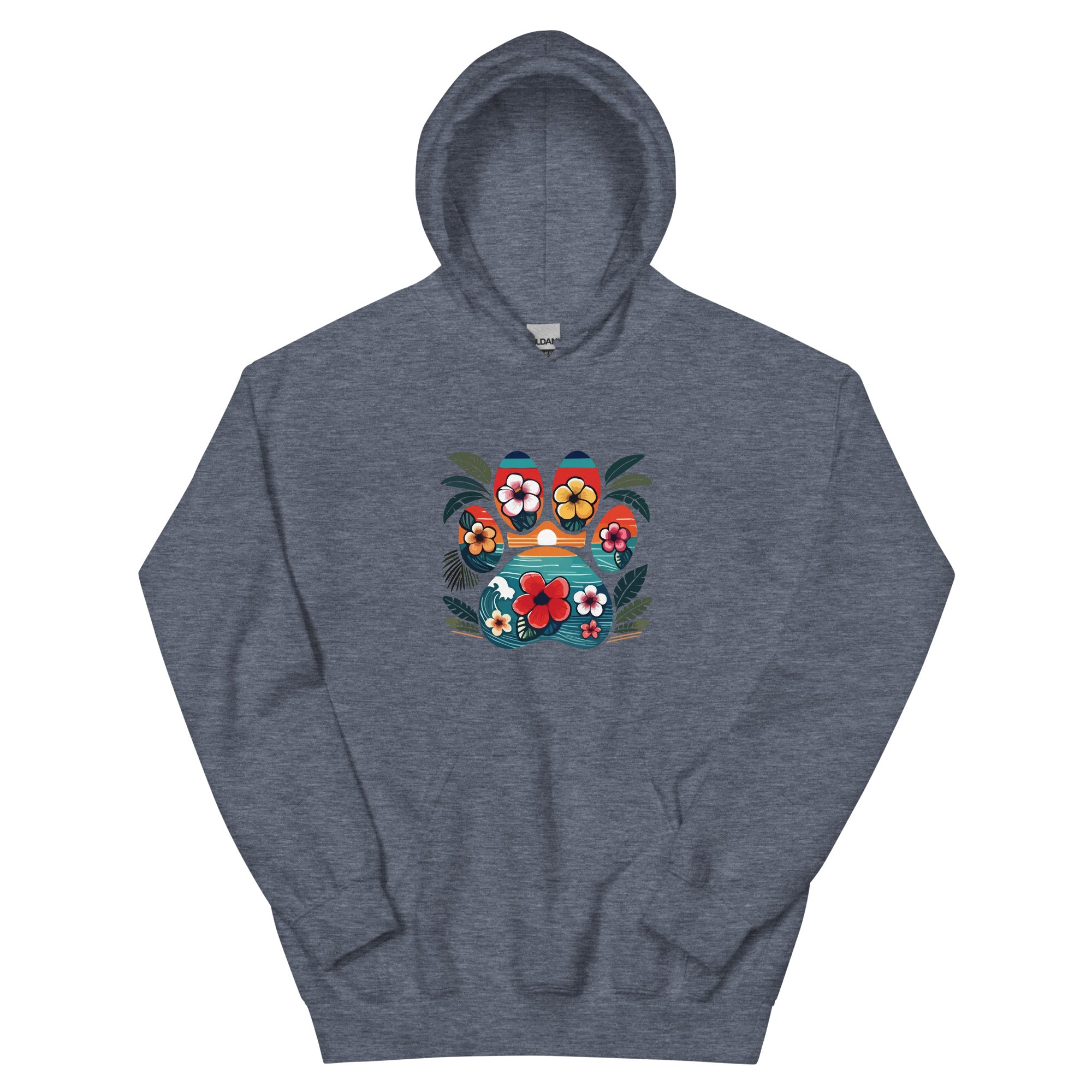 Premium Tropical Paw Print Hoodie - Ultimate Comfort & Style