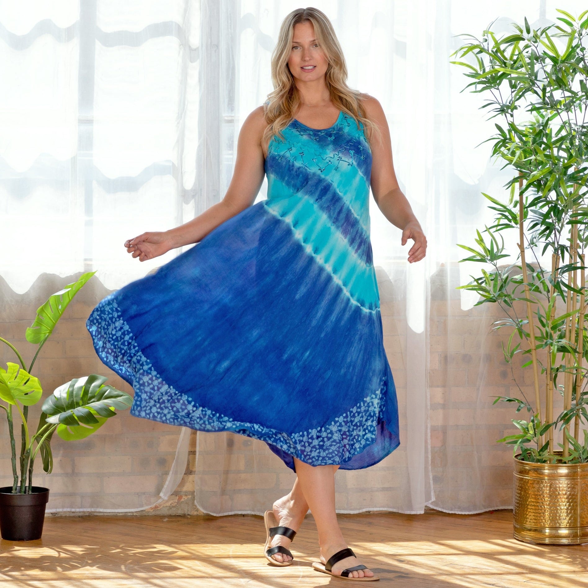 Premium Fair Trade Tie-Dye Long Dress | Ultimate Summer Style