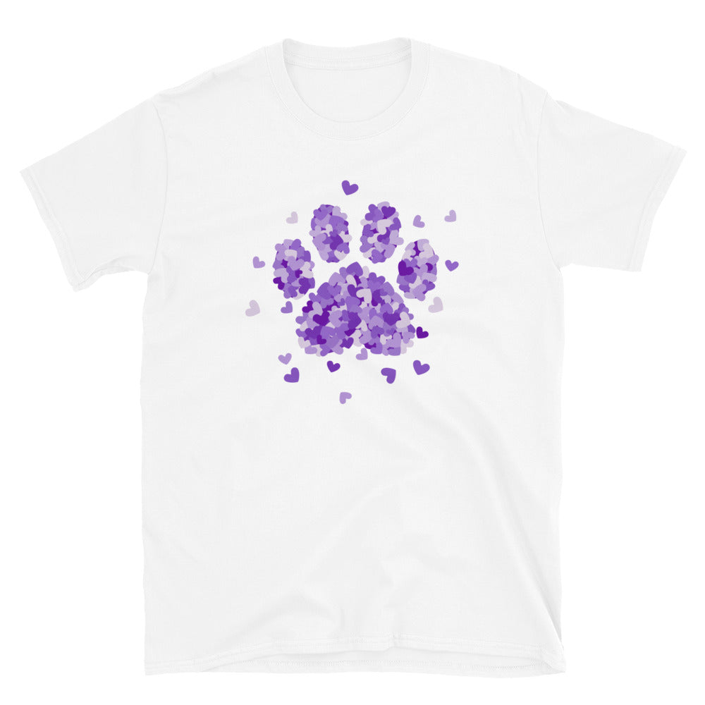 Premium Purple Paw Print Love Tee