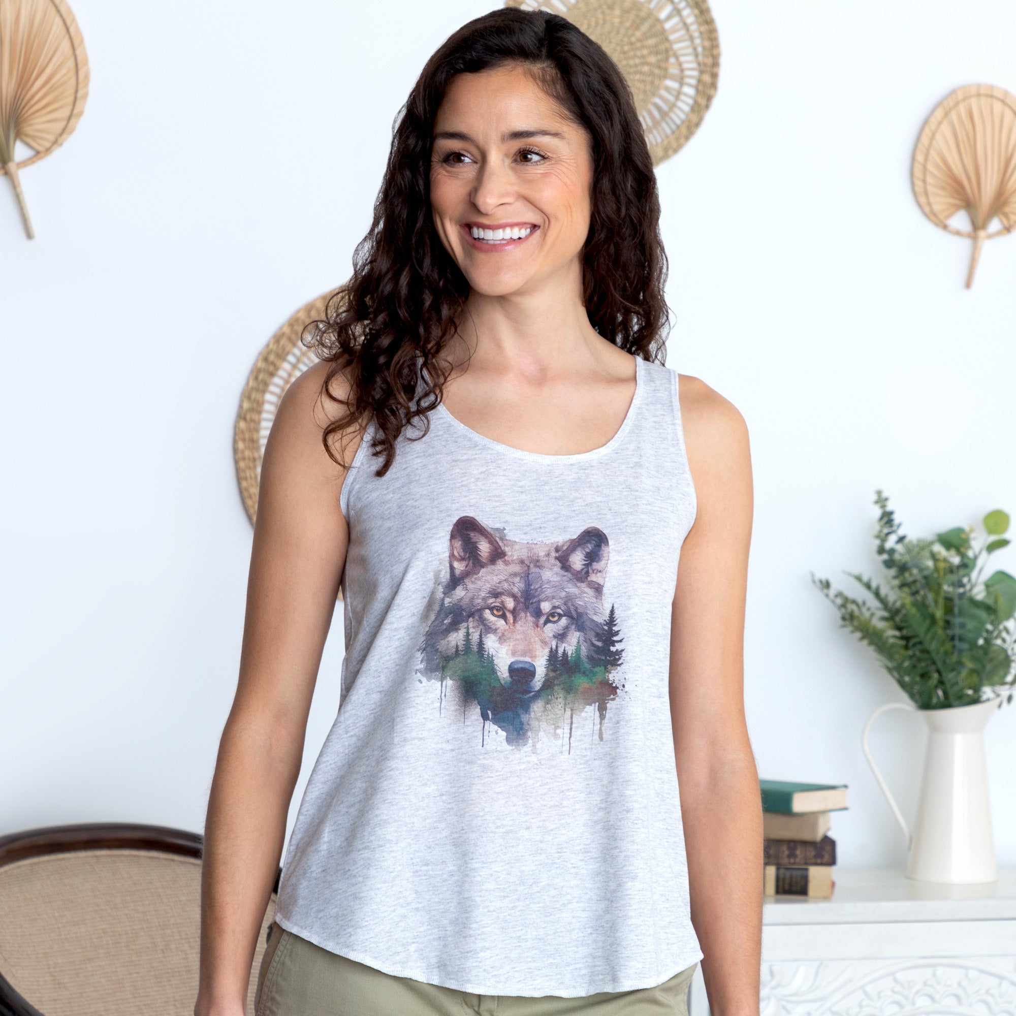 Premium Wolf in the Forest Tank Top - Ultimate Summer Style