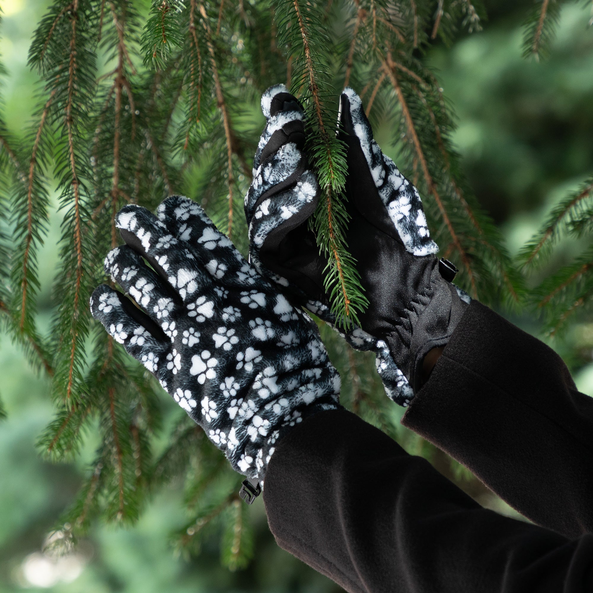 Ultimate Cozy Paw Print Touchscreen Gloves - Premium Warmth & Style