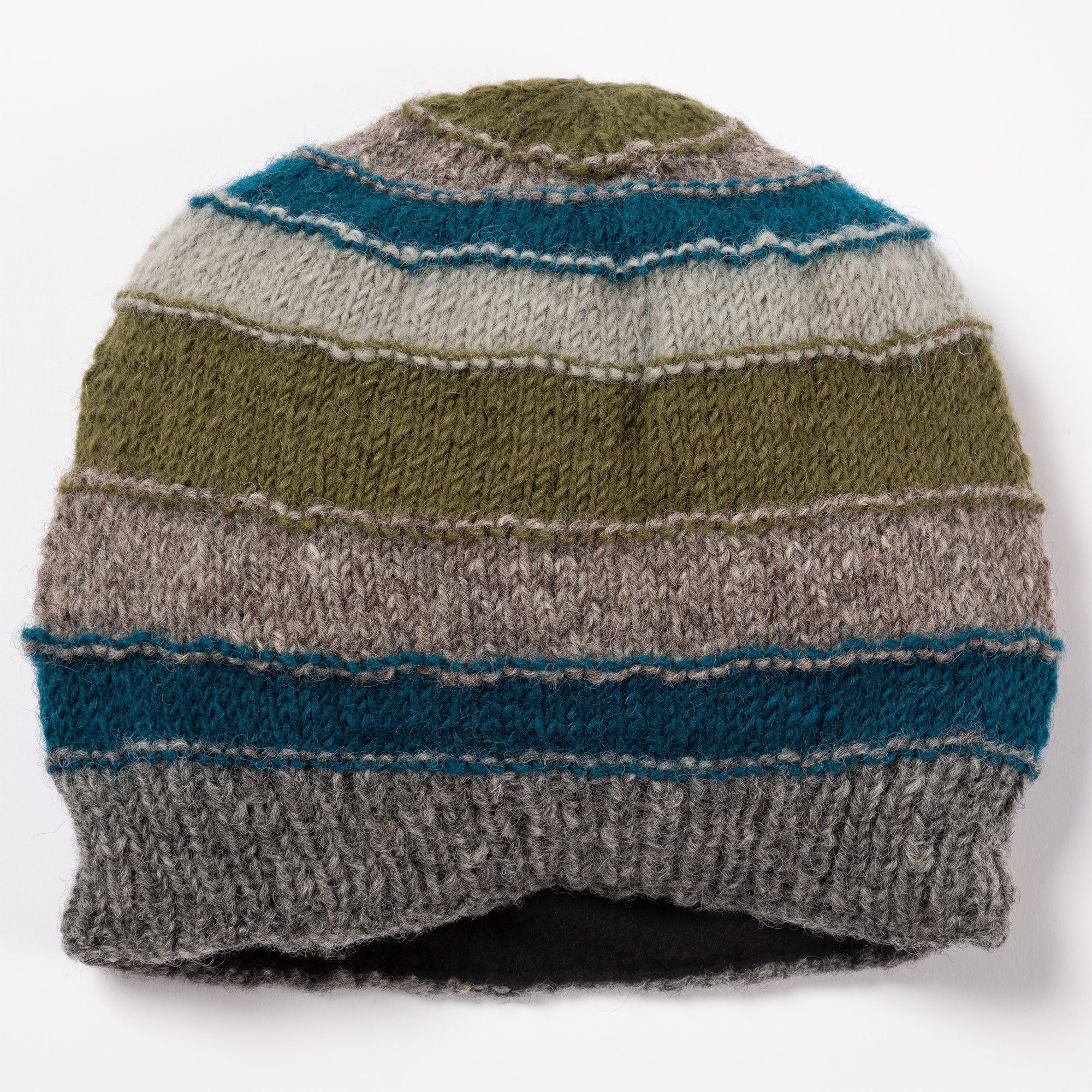 Premium Bold Stripes Hand-Knit Winter Hat