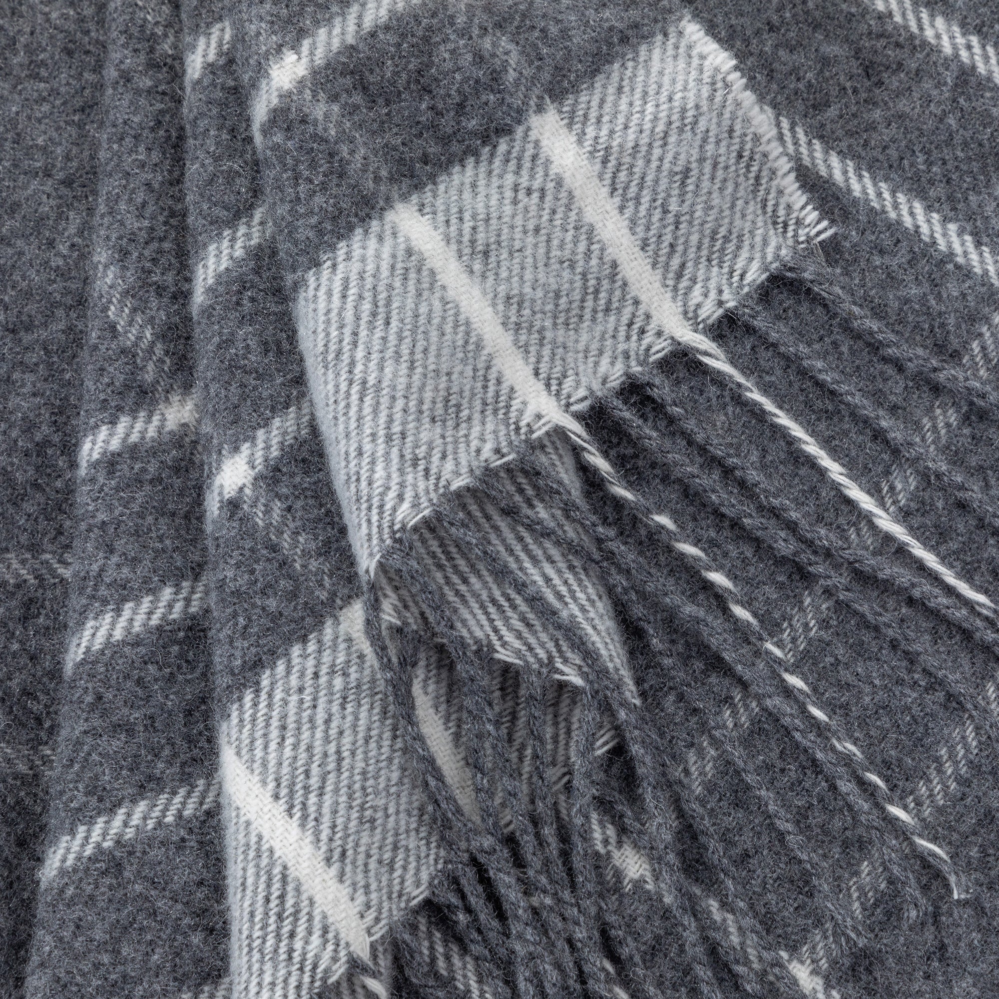 Premium Ukrainian Merino Wool & Cashmere Plaid Shawl - Ultimate Winter Comfort