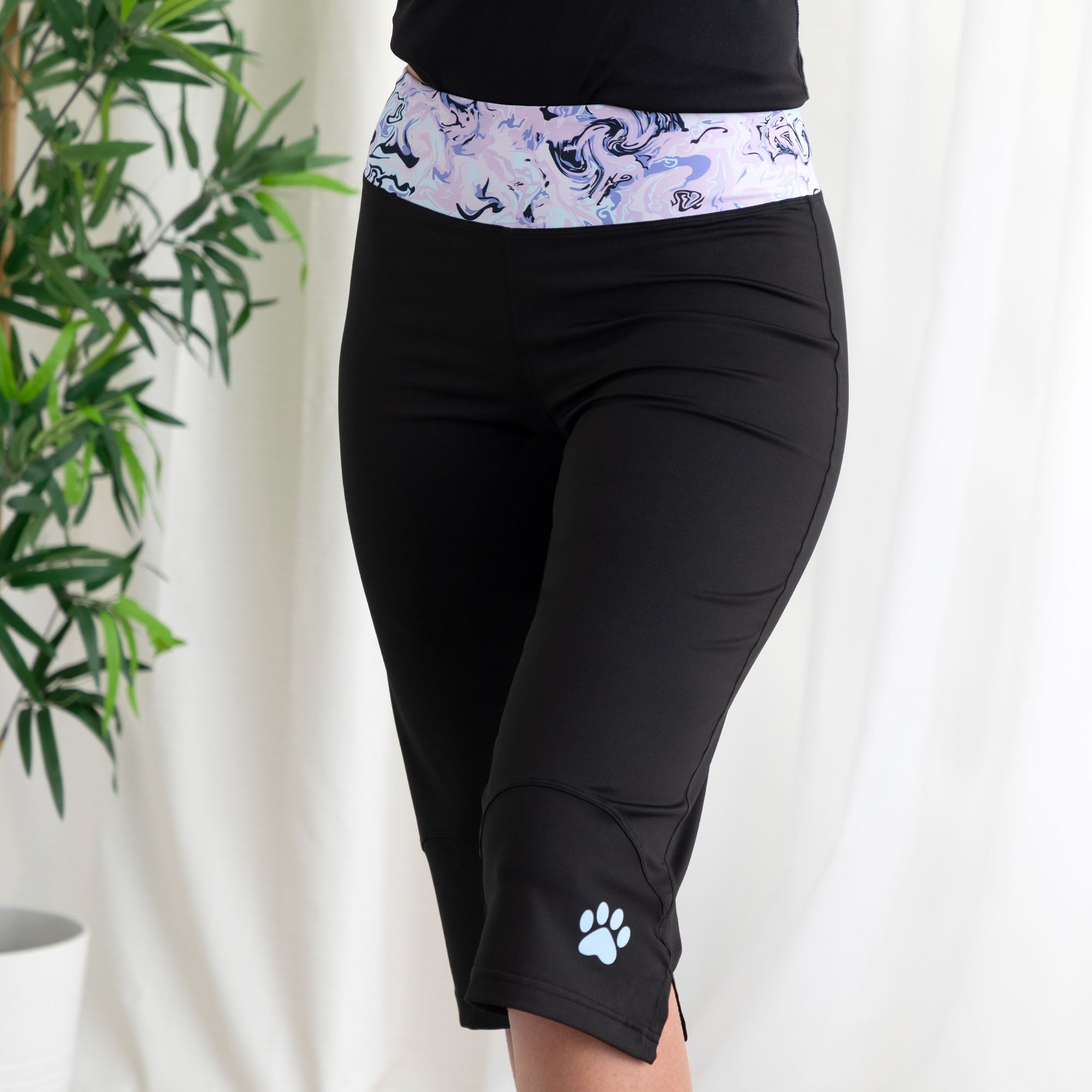 Premium Yoga Paw Print Activewear Set