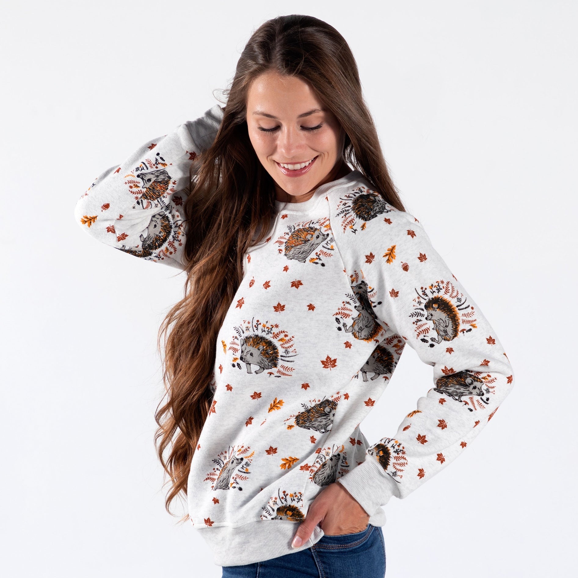 Premium Animal Whimsy Crew Neck Sweatshirt