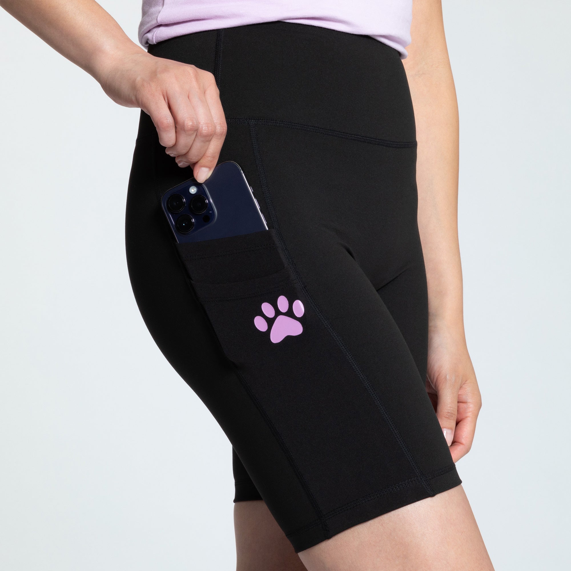 Premium Paw Print High Rise Shorts - Upgrade Your Style