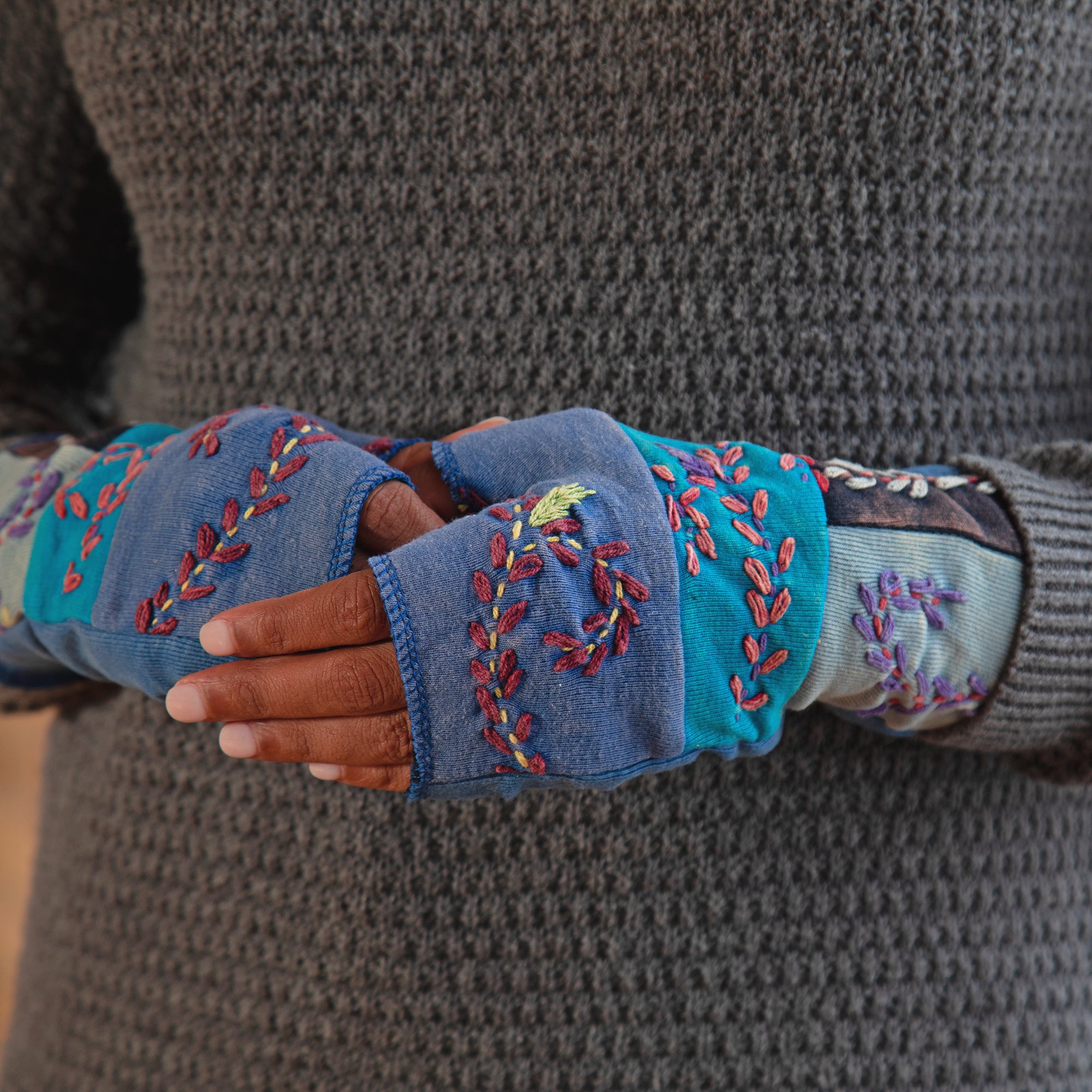 Premium Hand Embroidered Handwarmers - Garden of Eden Collection