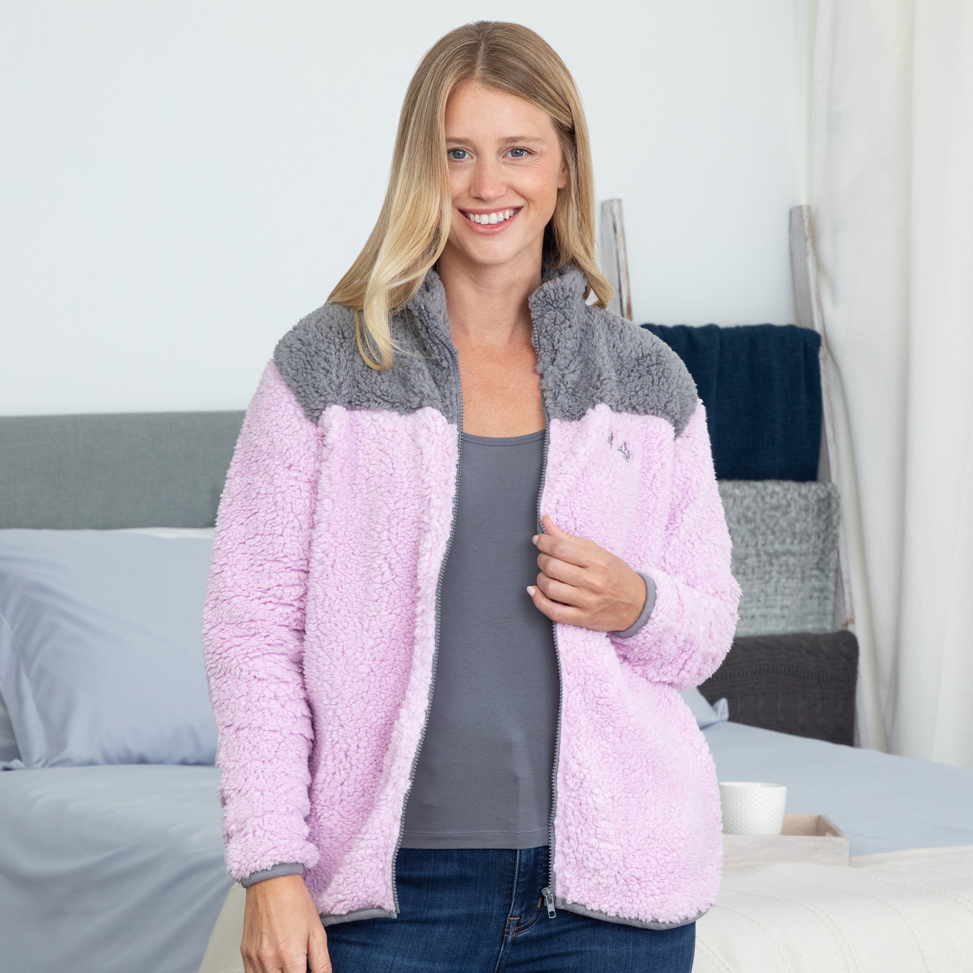 Premium Paw Print Sherpa Fleece Jacket - Ultimate Comfort & Style