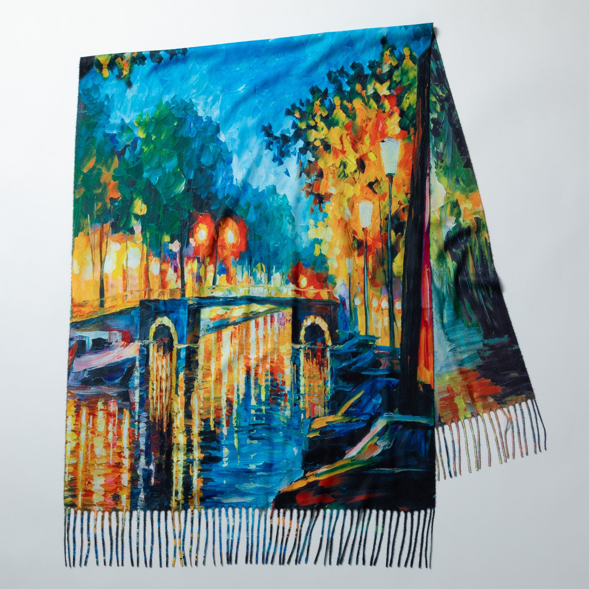 Premium Museum-Inspired Double-Sided Art Scarf